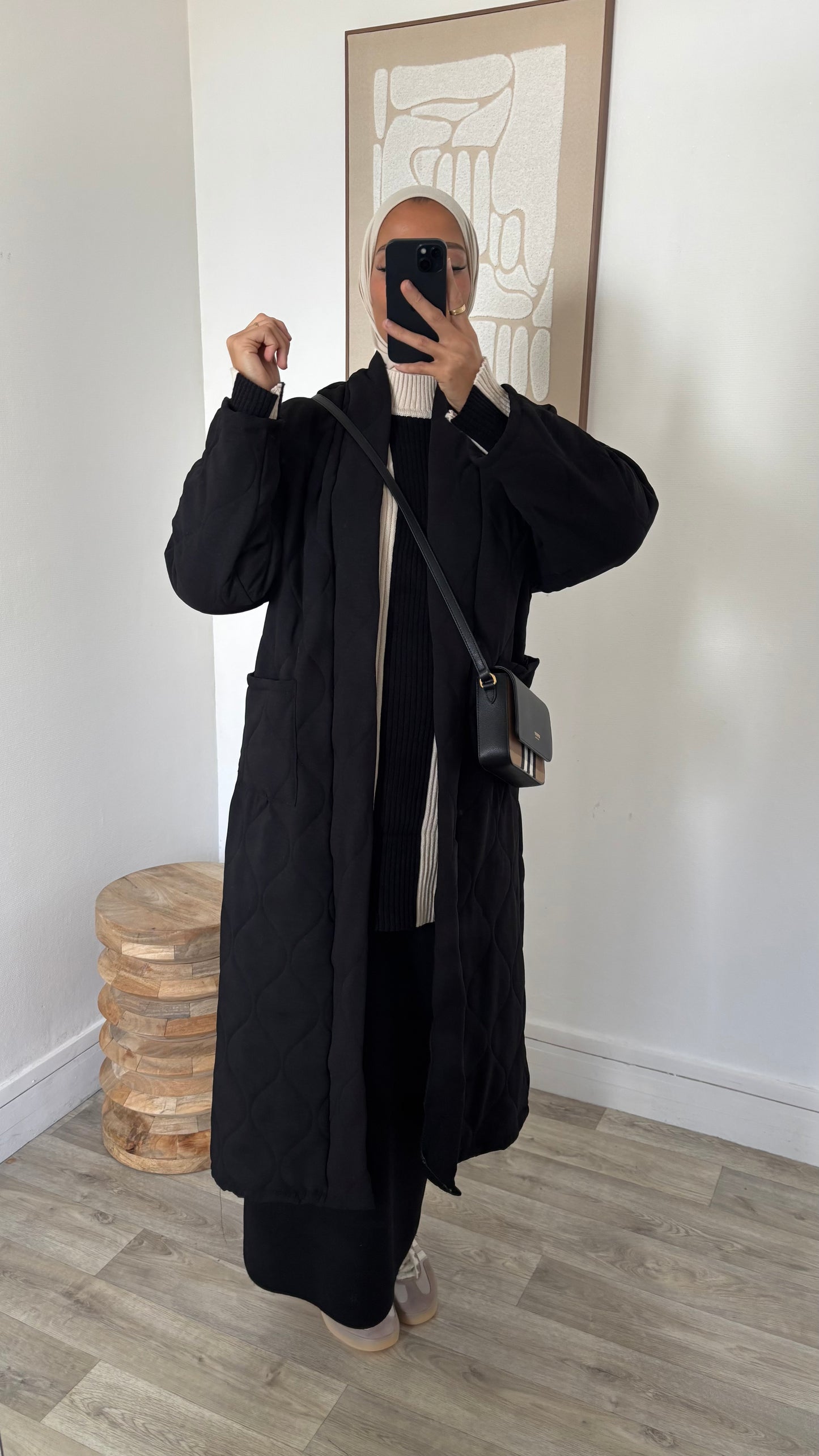 Manteau oversize matelassé