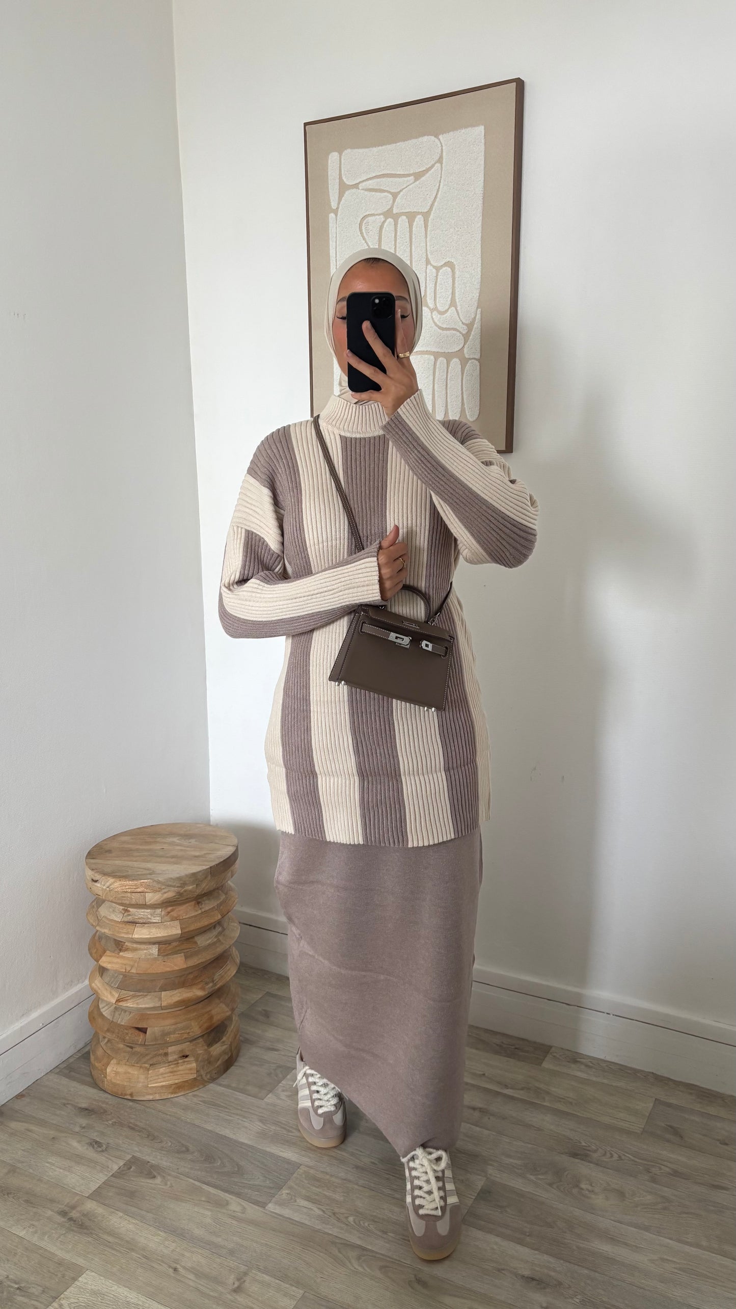 Ensemble jupe en maille