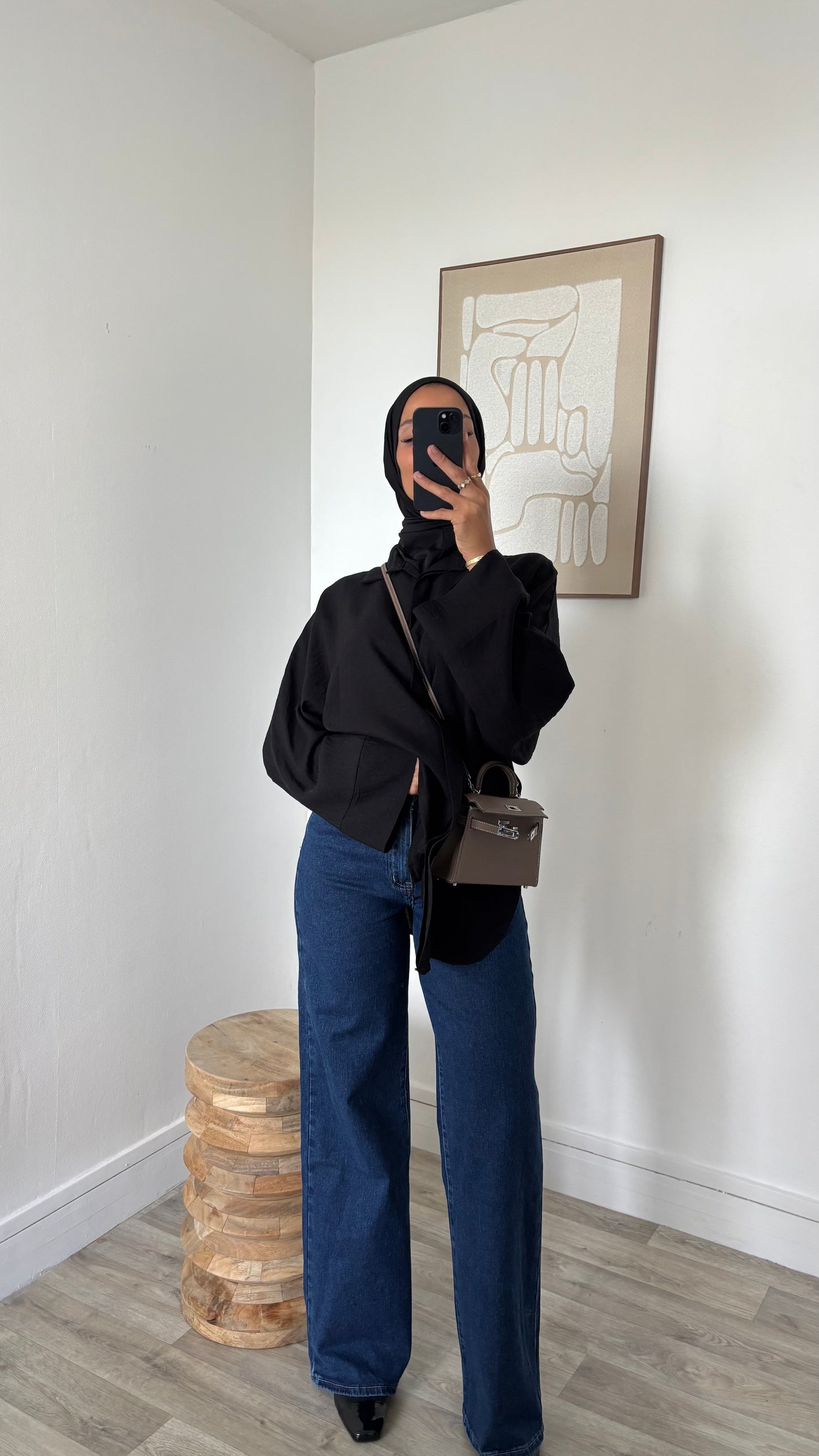 Jeans Wide leg taille haute