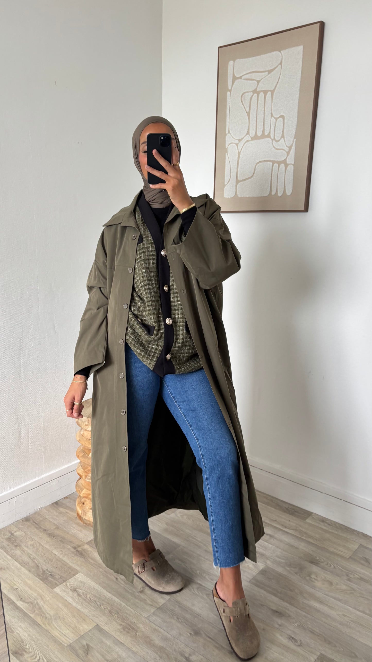 Imperméable coupe droite