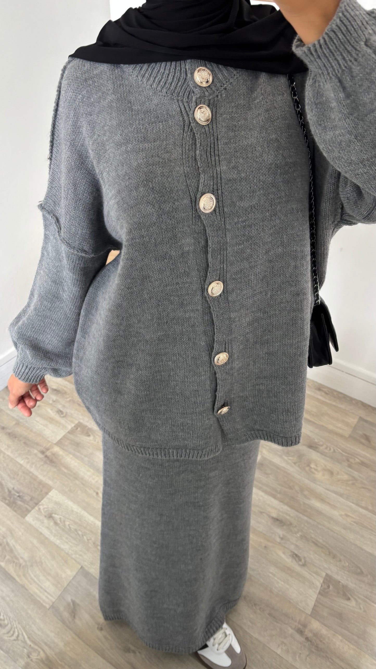 Ensemble jupe à boutons