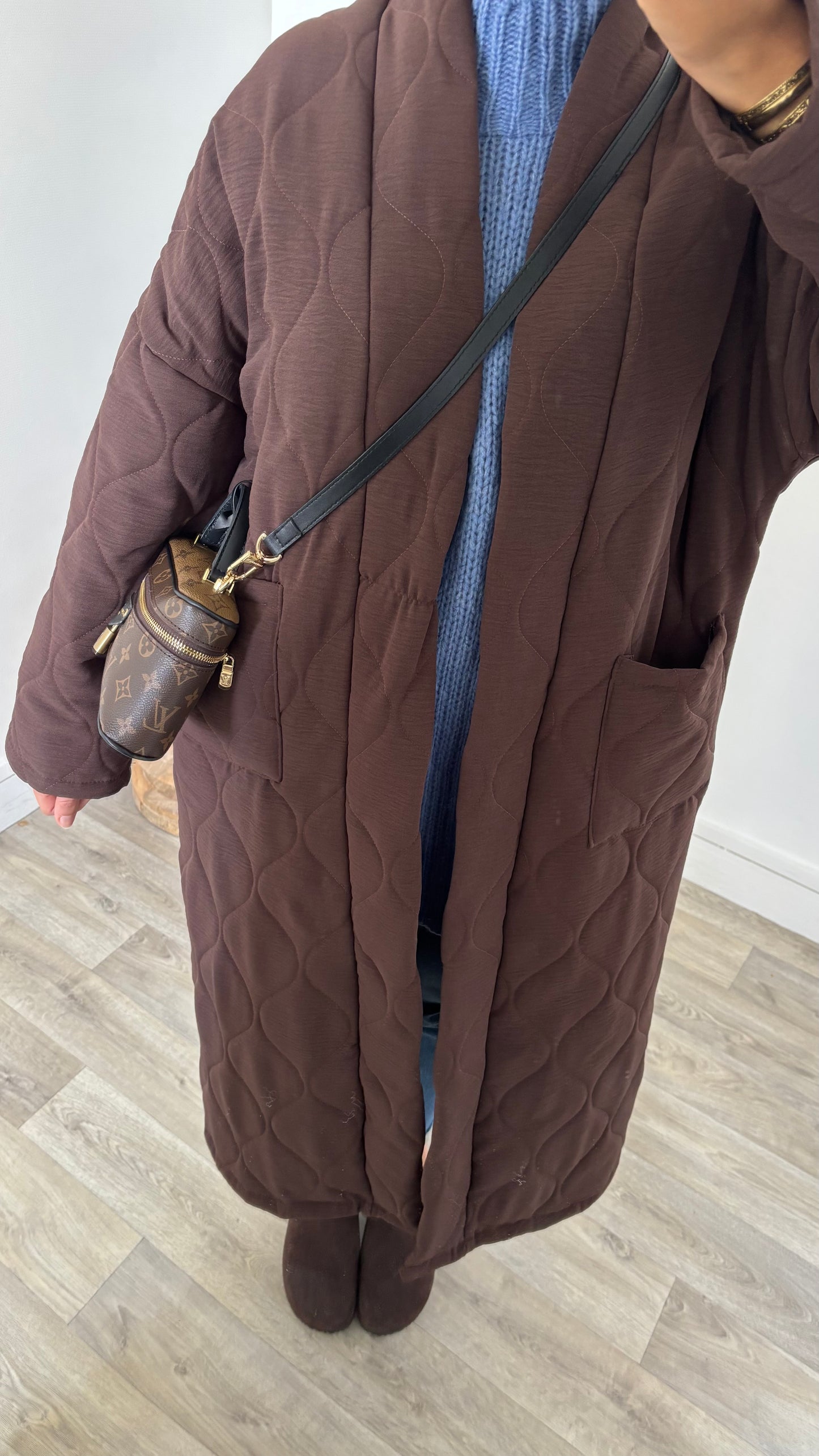 Manteau oversize matelassé