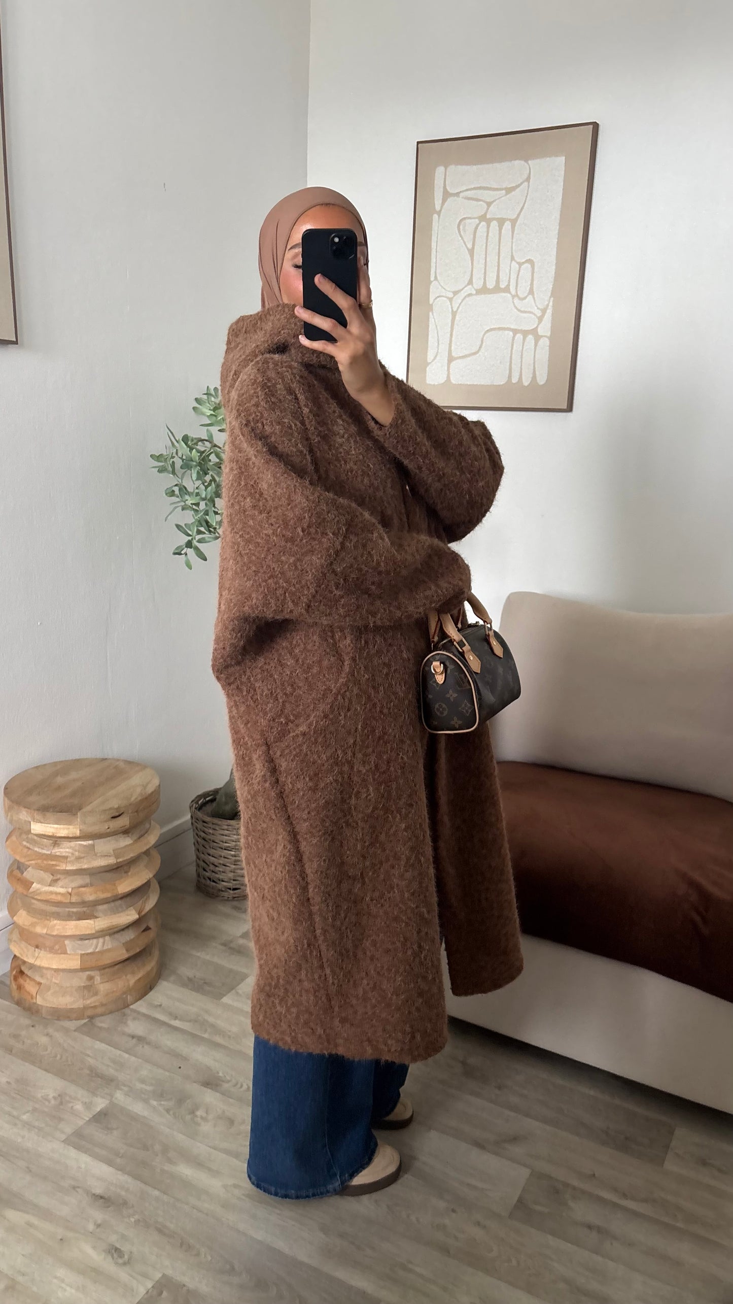 Manteau gilet à capuche