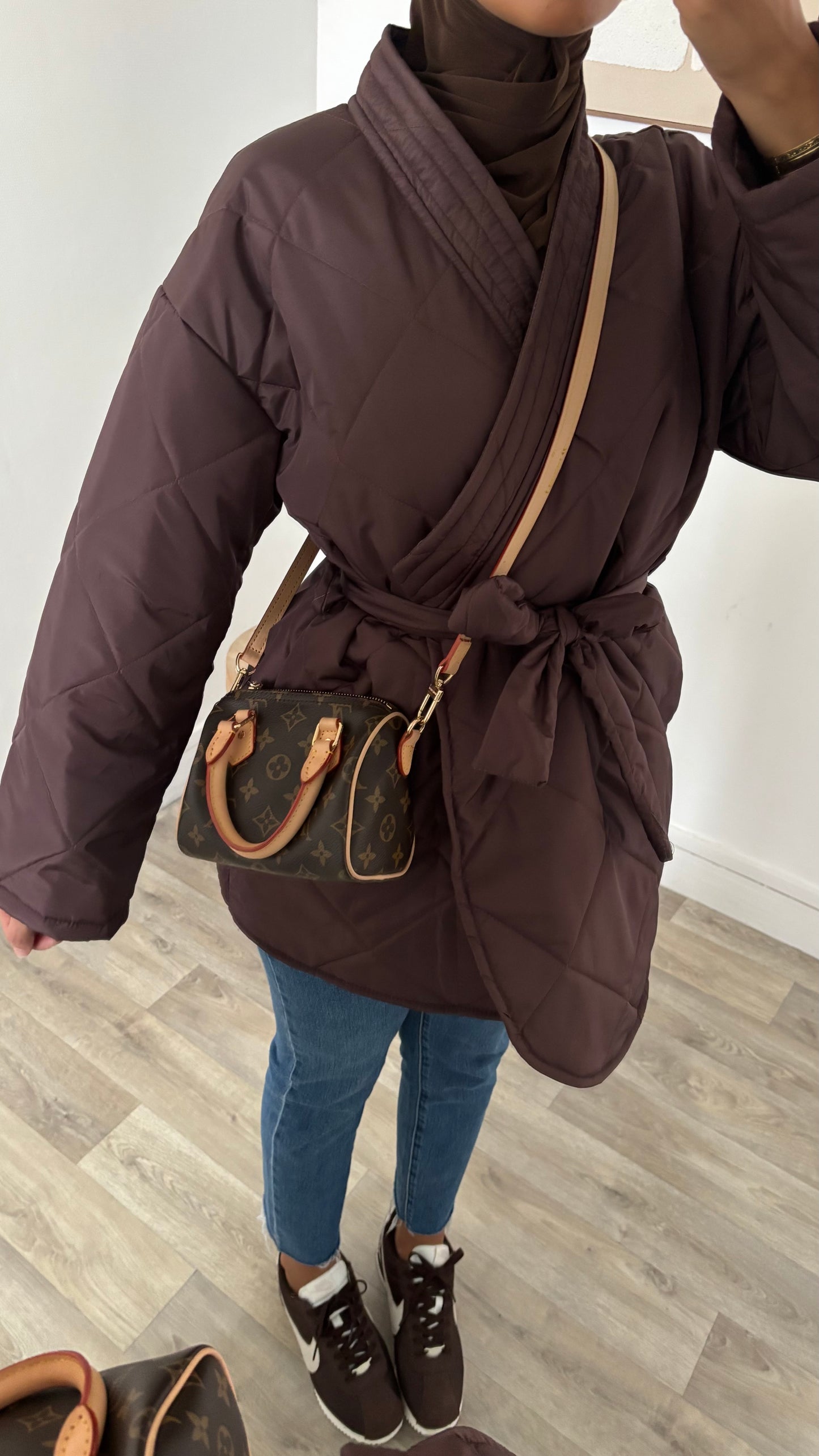 Veste matelassé croisé