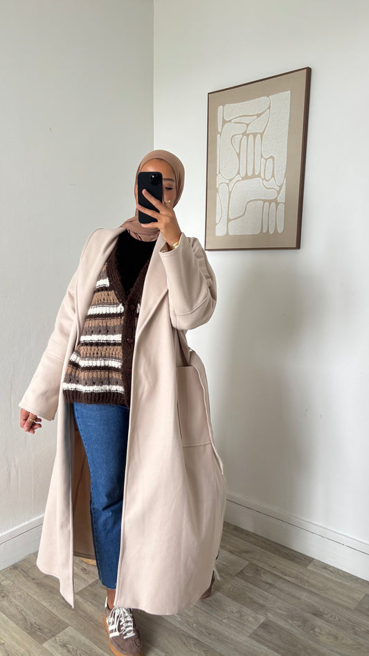 Manteau simply à nouer