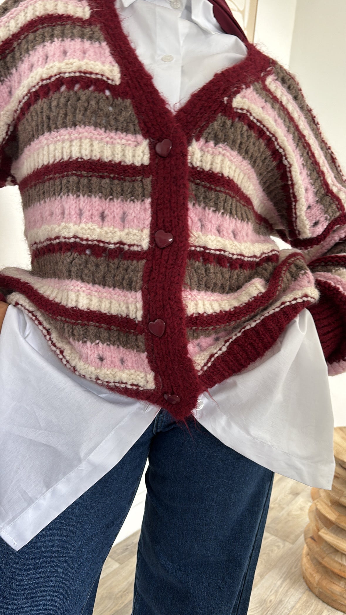 Gilet oversize en laine