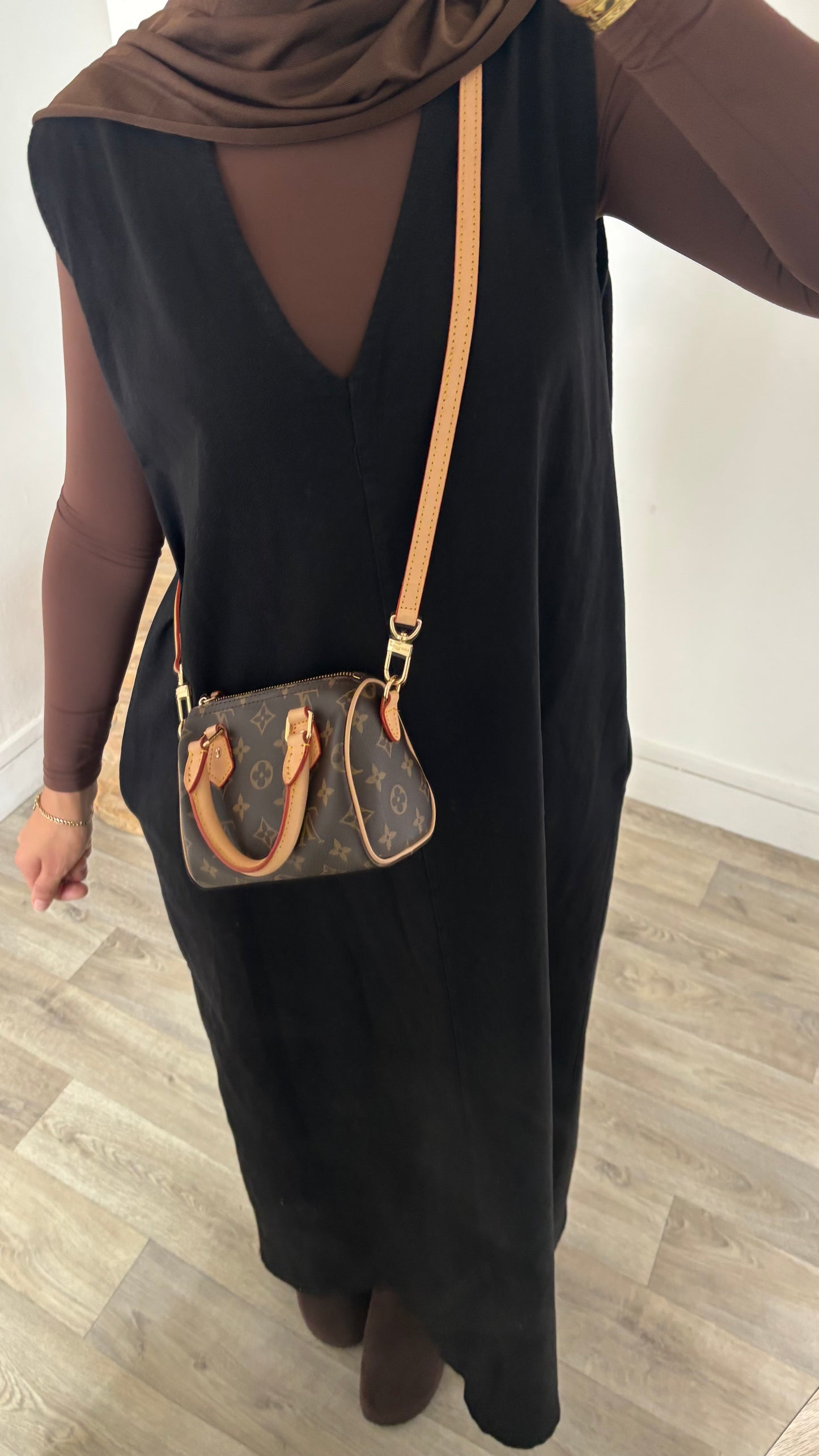 Robe sans manches effet jeans