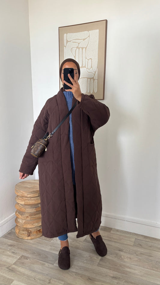 Manteau oversize matelassé