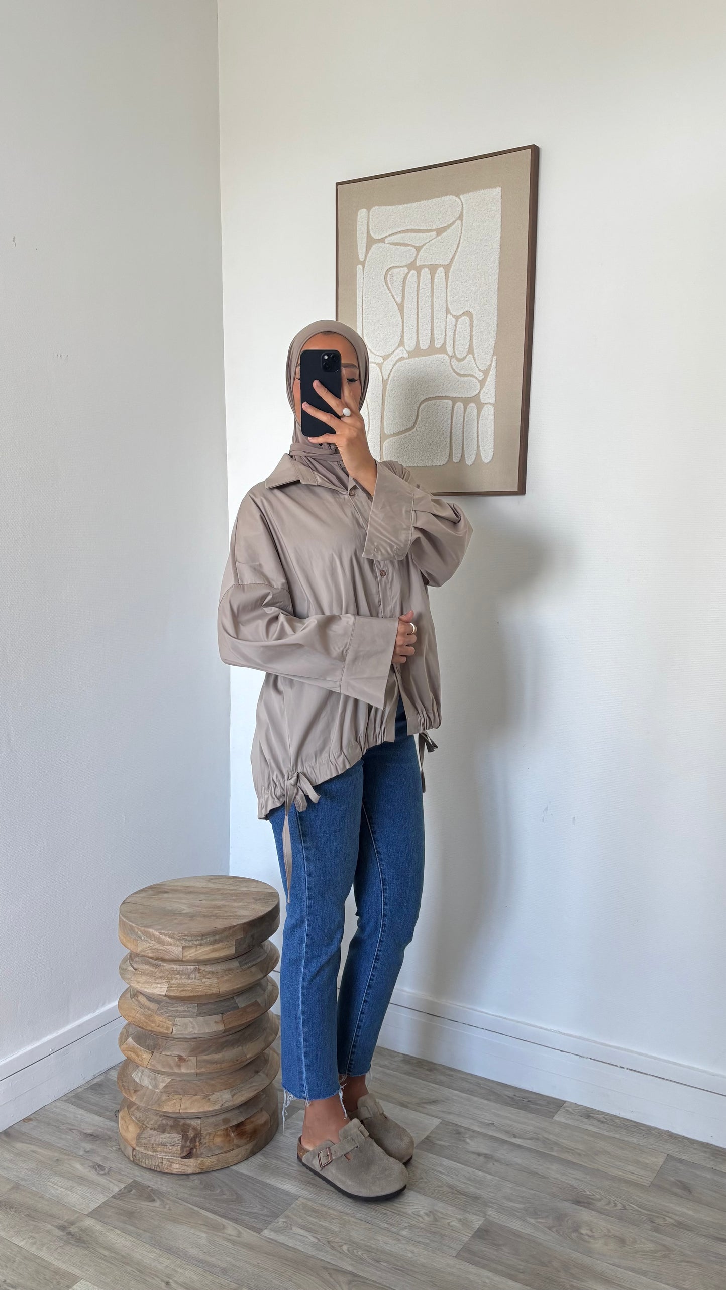 Chemise oversize avec dos plus long