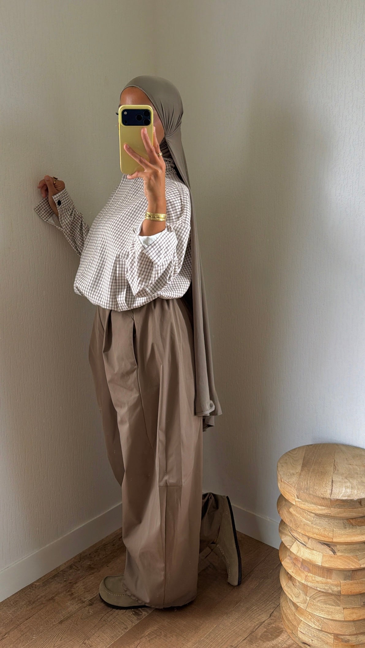 Pantalon ballon effet imper