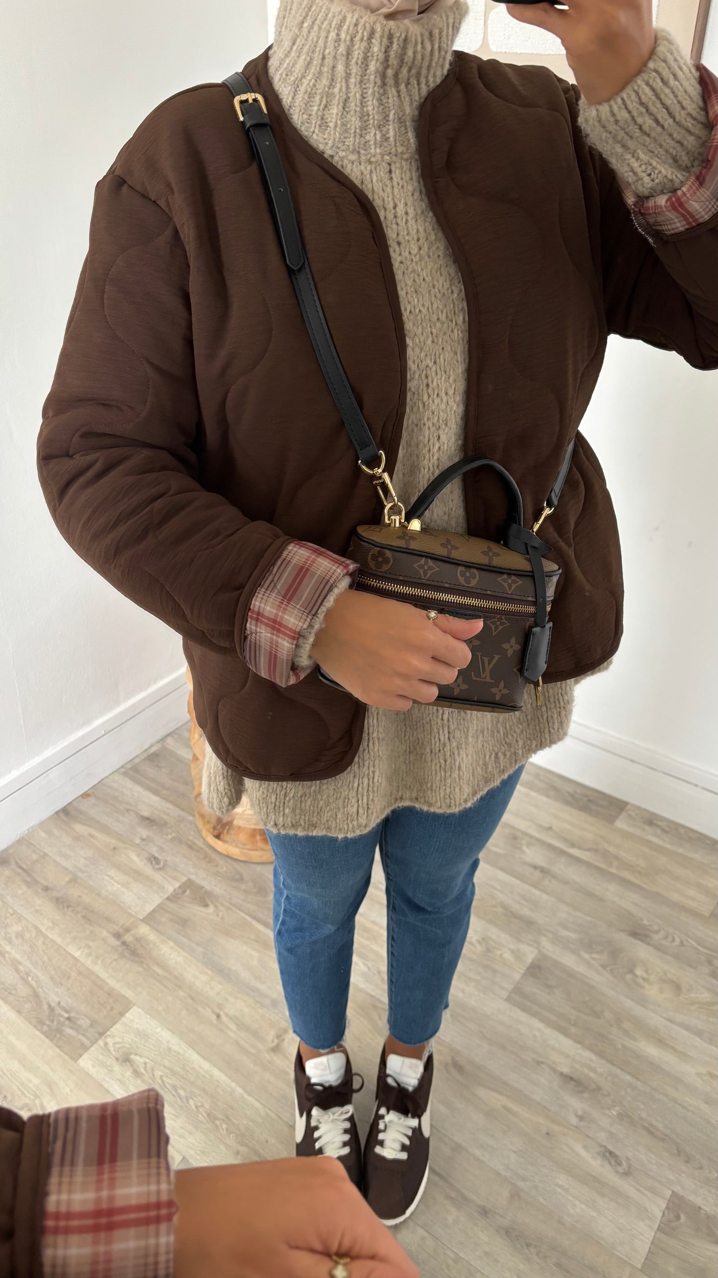 Veste matelassé retroussable