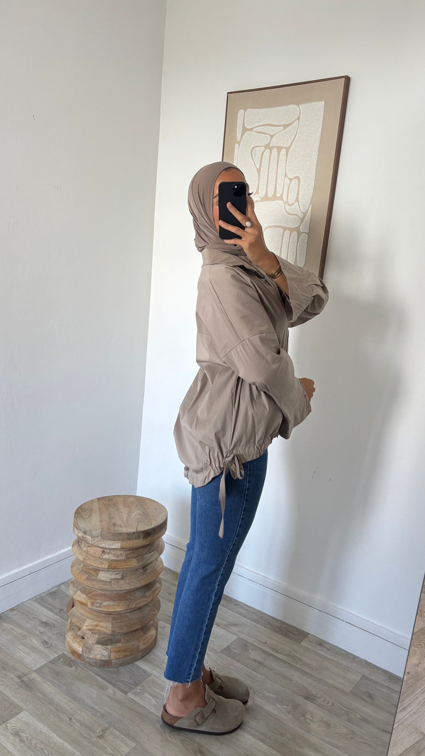 Chemise oversize avec dos plus long