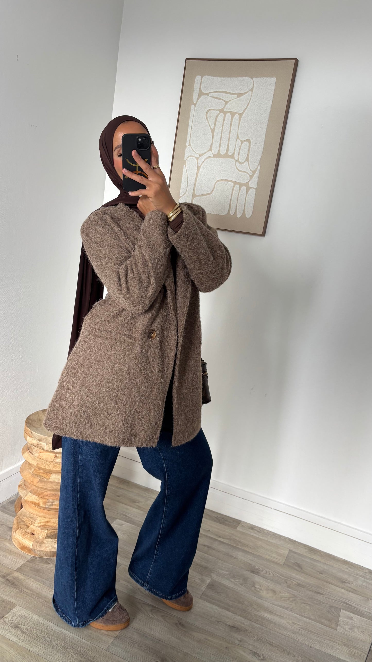 Blazer en laine bouillie