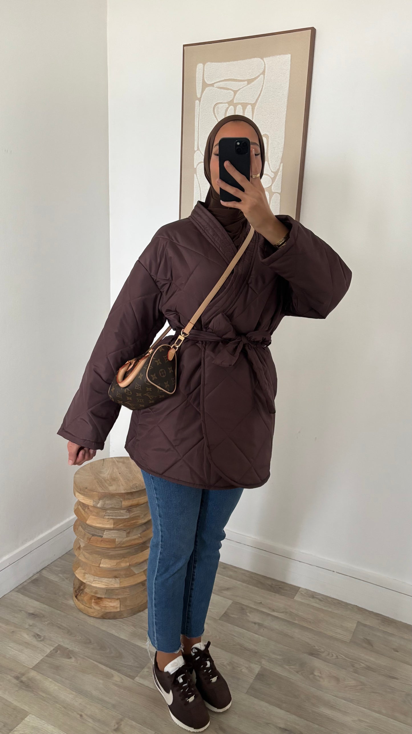 Veste matelassé croisé