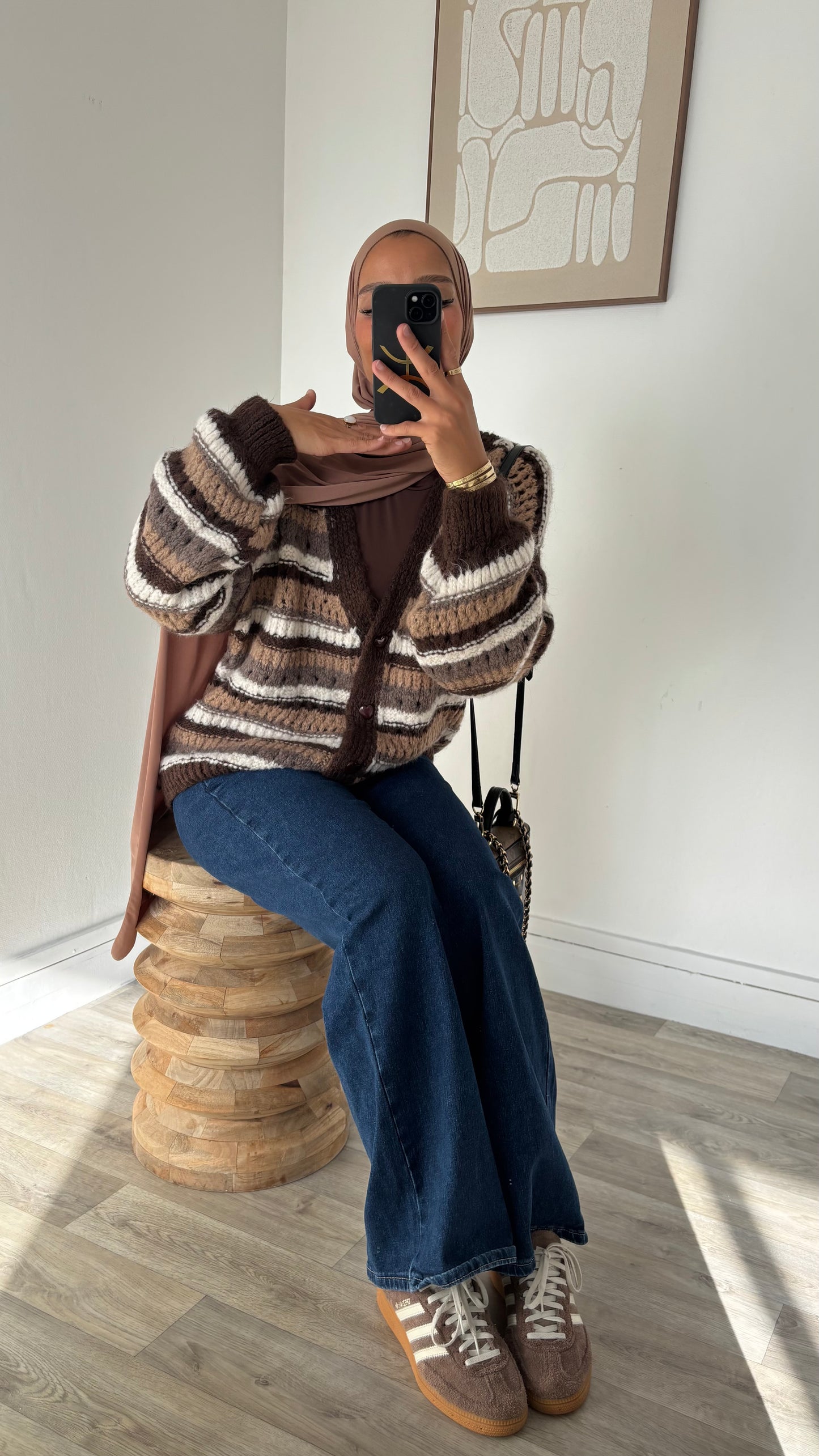 Gilet oversize en laine