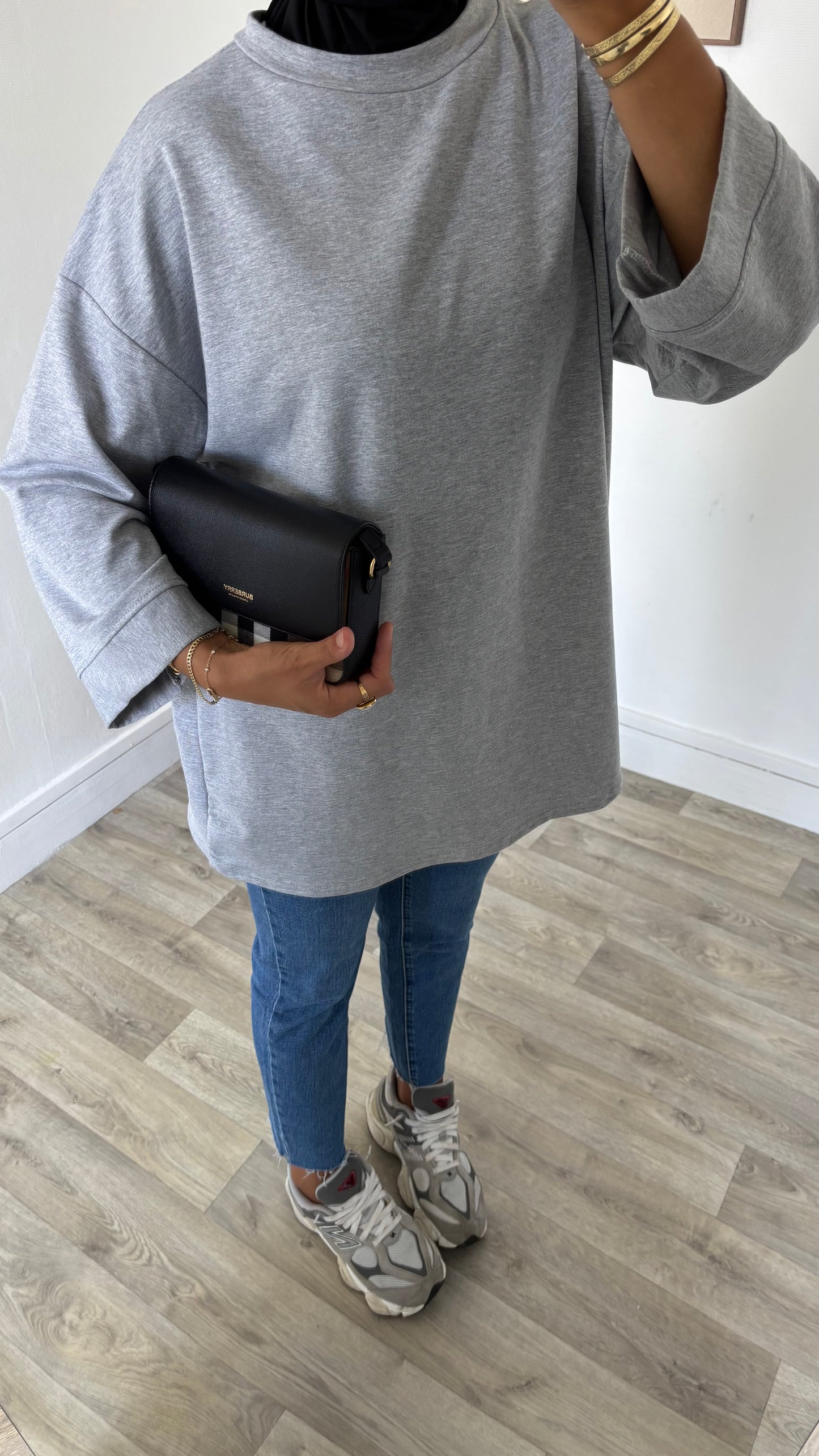 Jeans décontracté taille haute mom fit