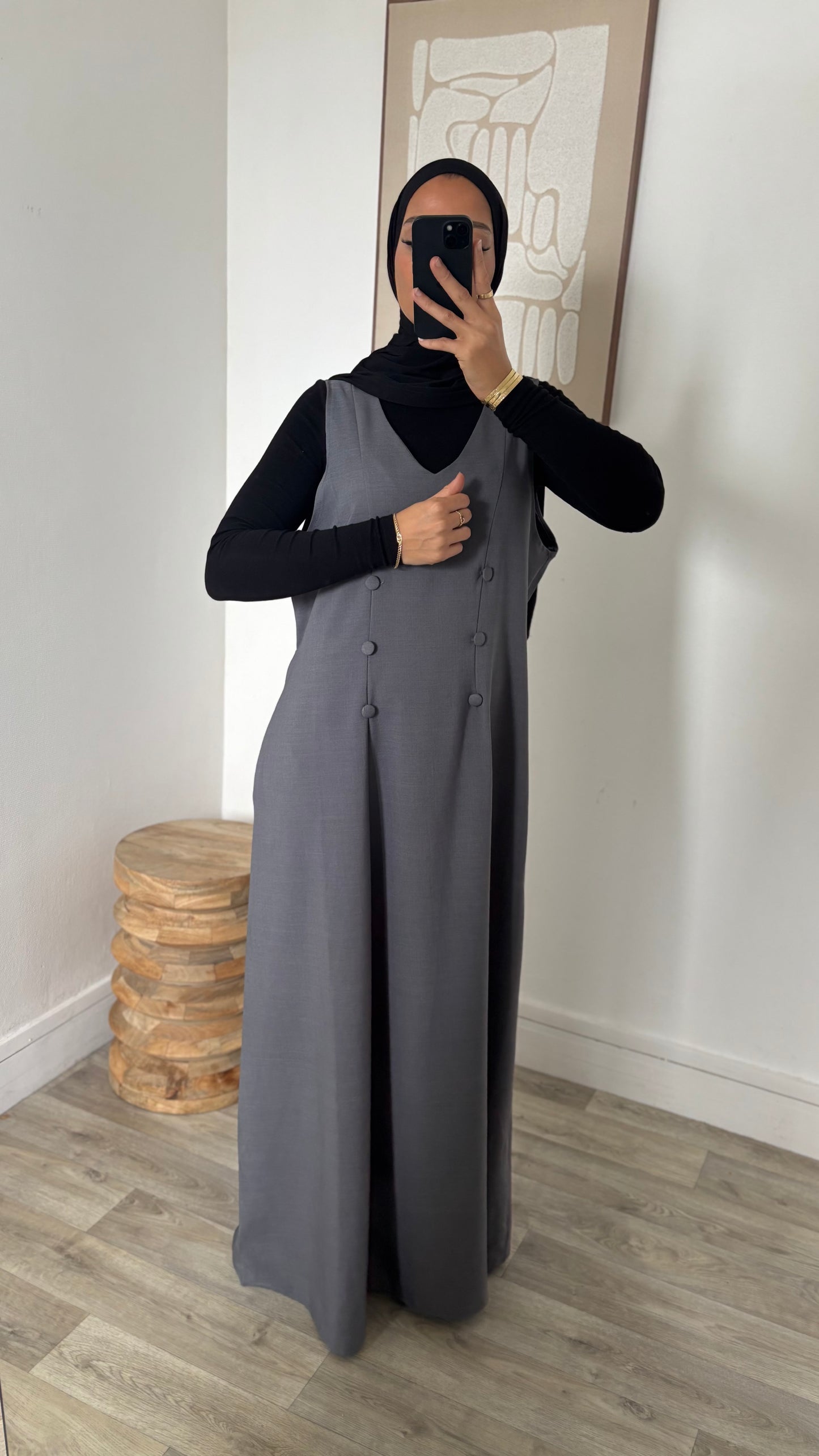 Robe sans manches ajustable