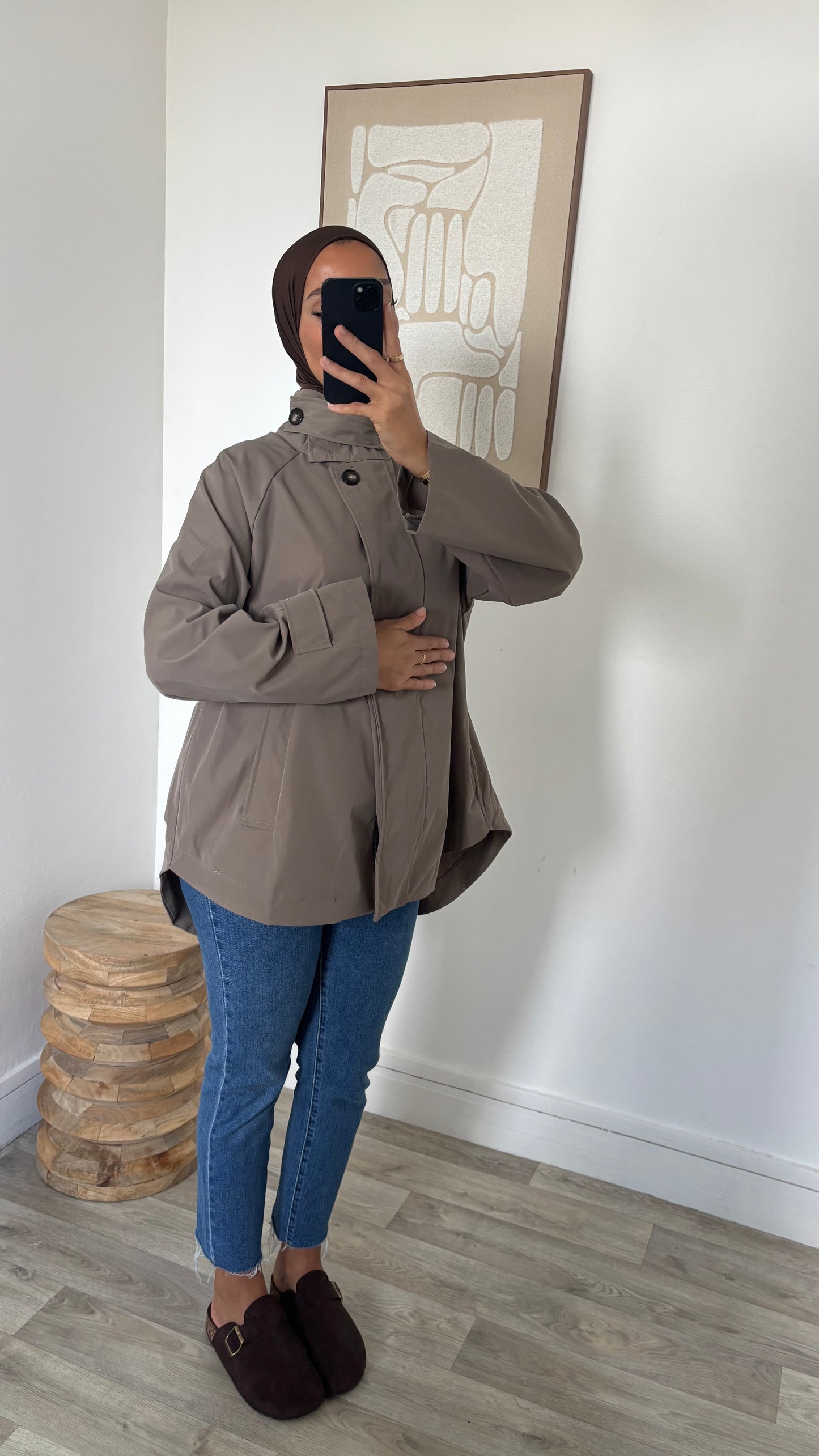 Trench dos plus long