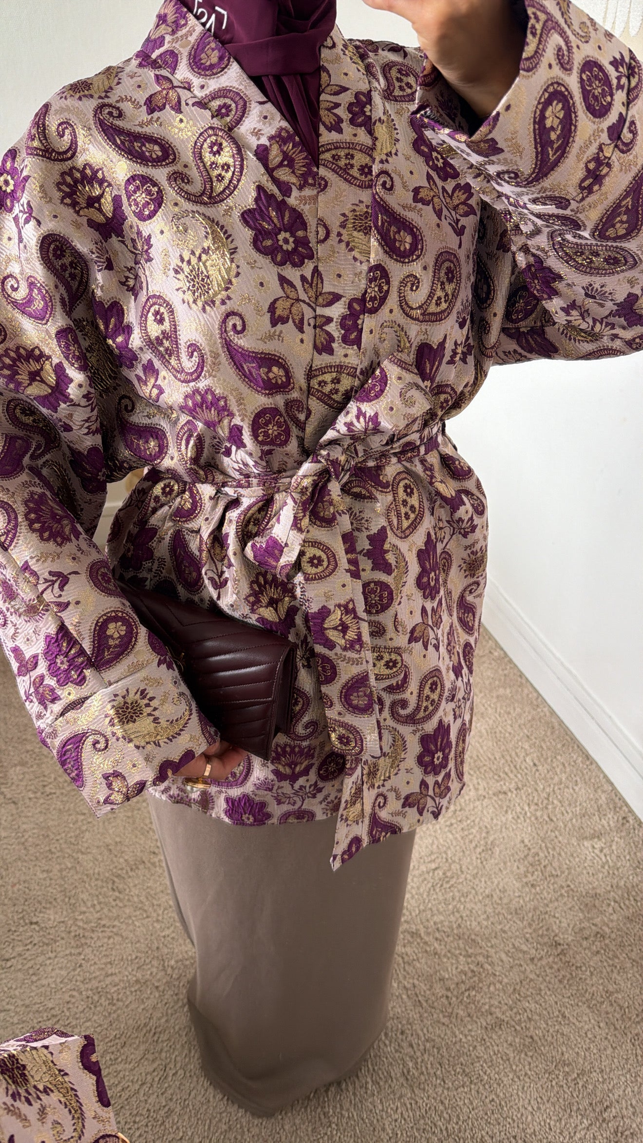 Veste en brocart