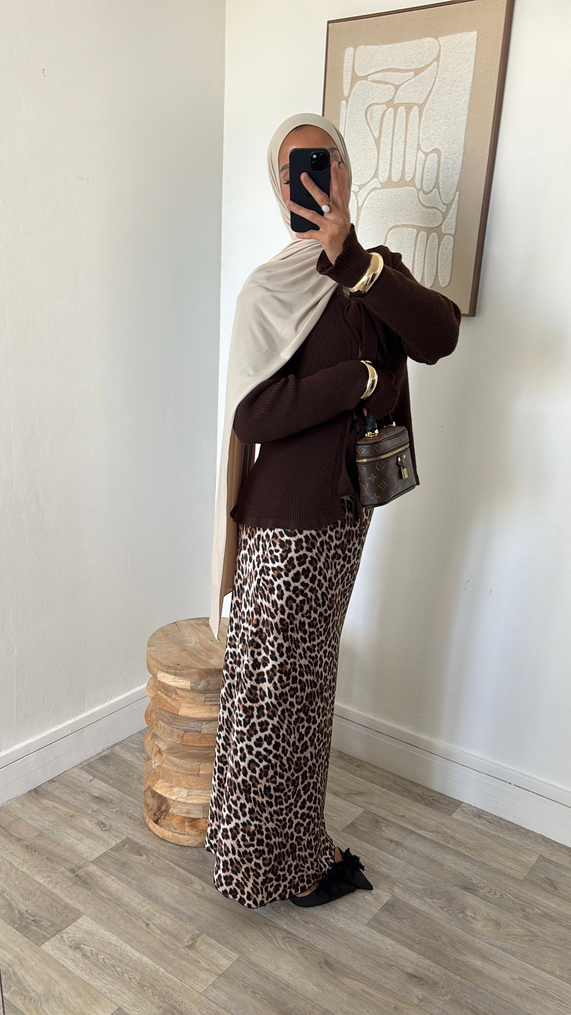 Cardigan en maille à noeuds