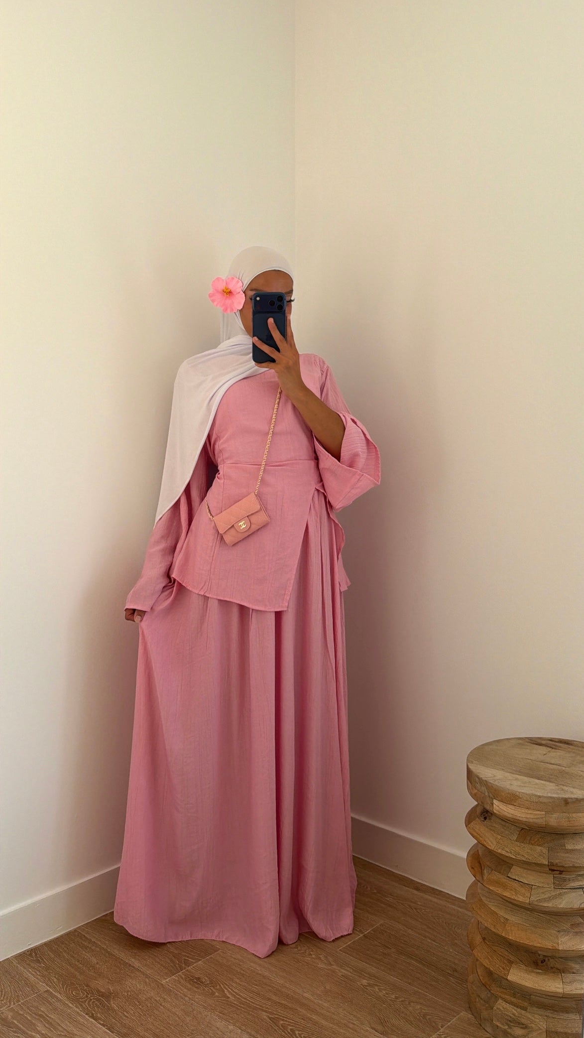 Ensemble jupe ajustable au dos