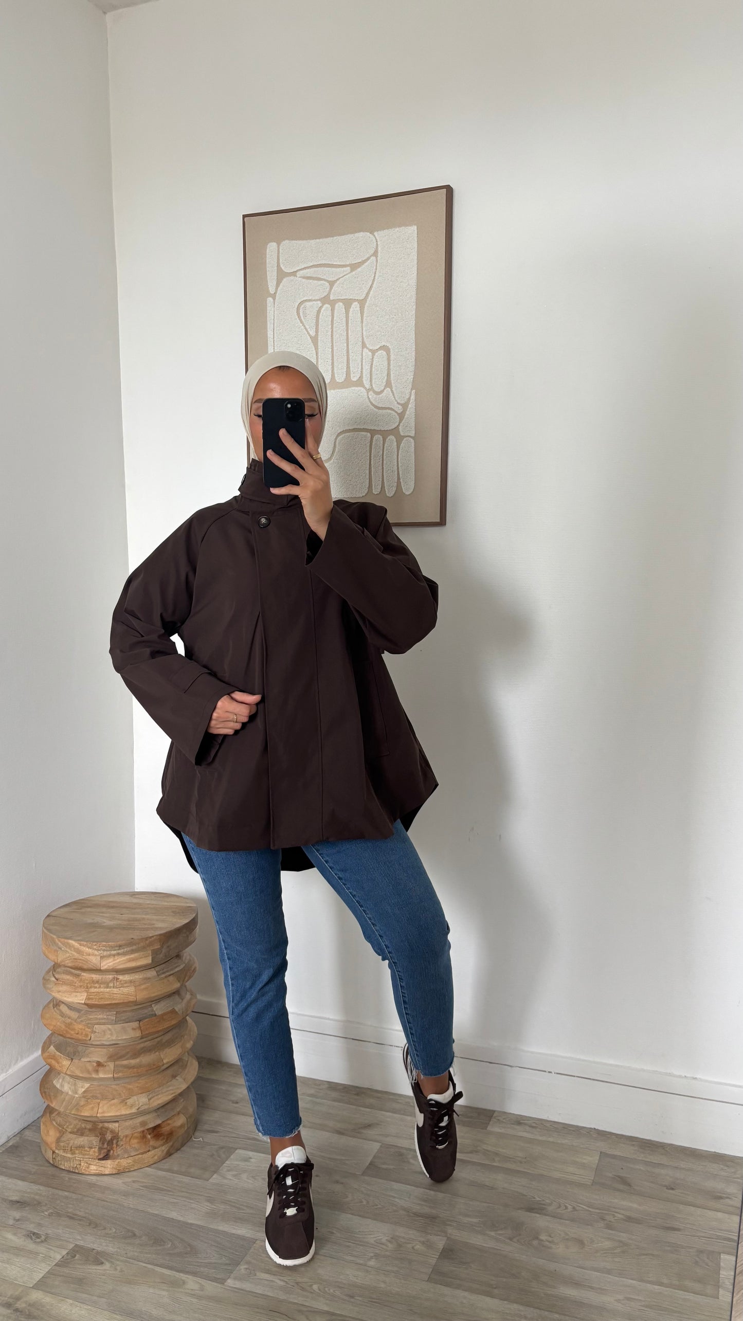 Trench dos plus long