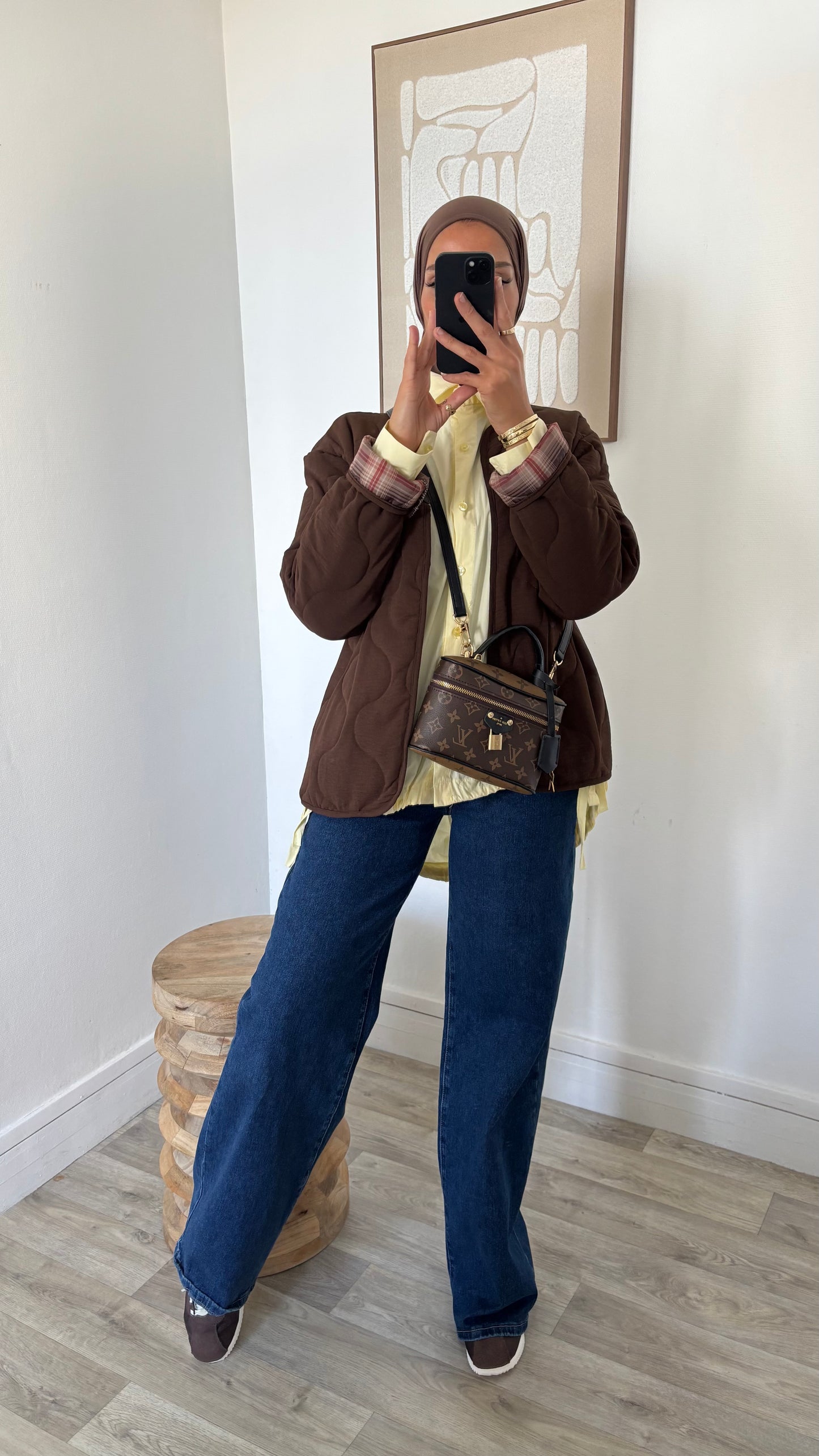 Veste matelassé retroussable