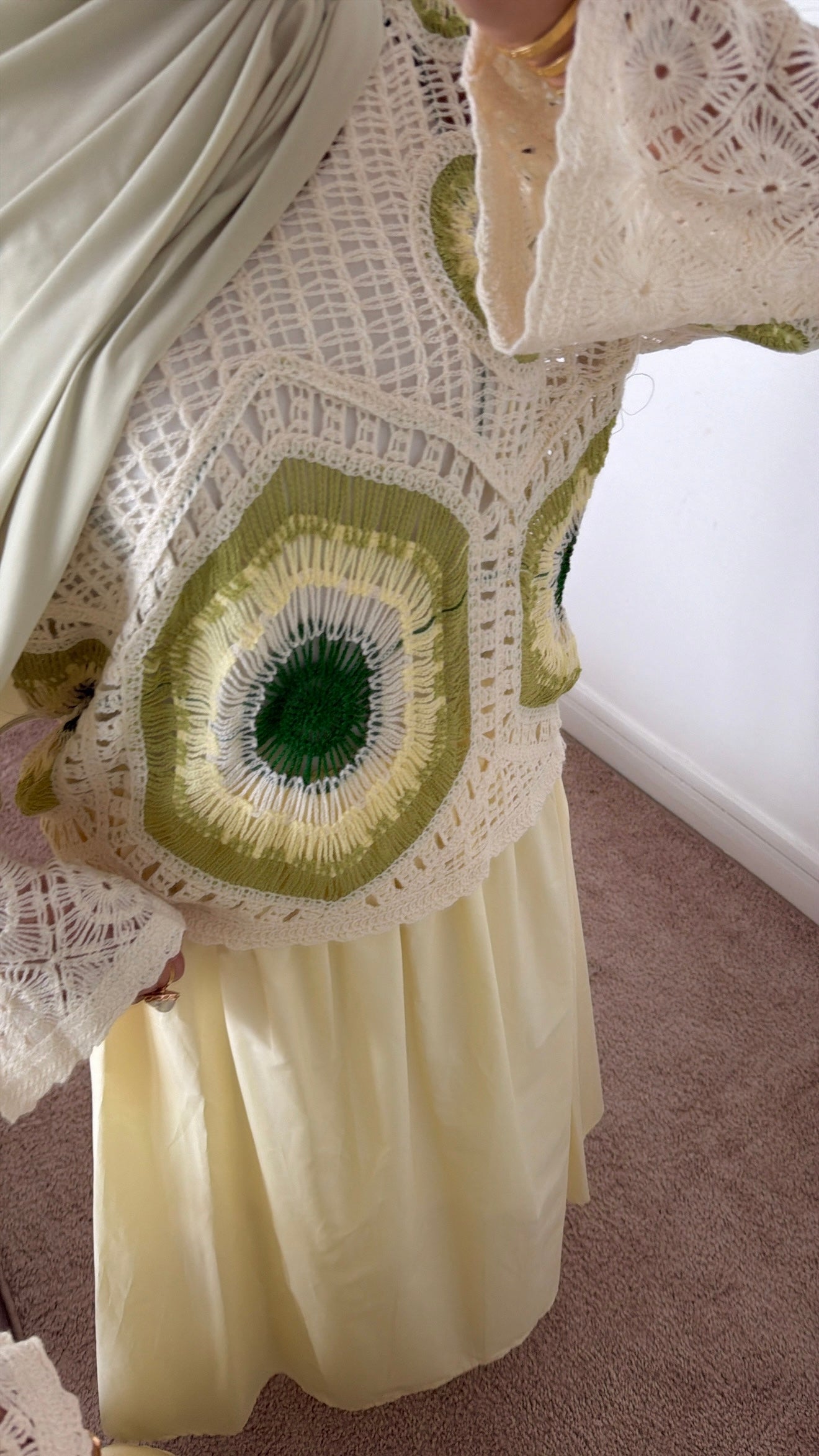 Pull en crochet coupe droite