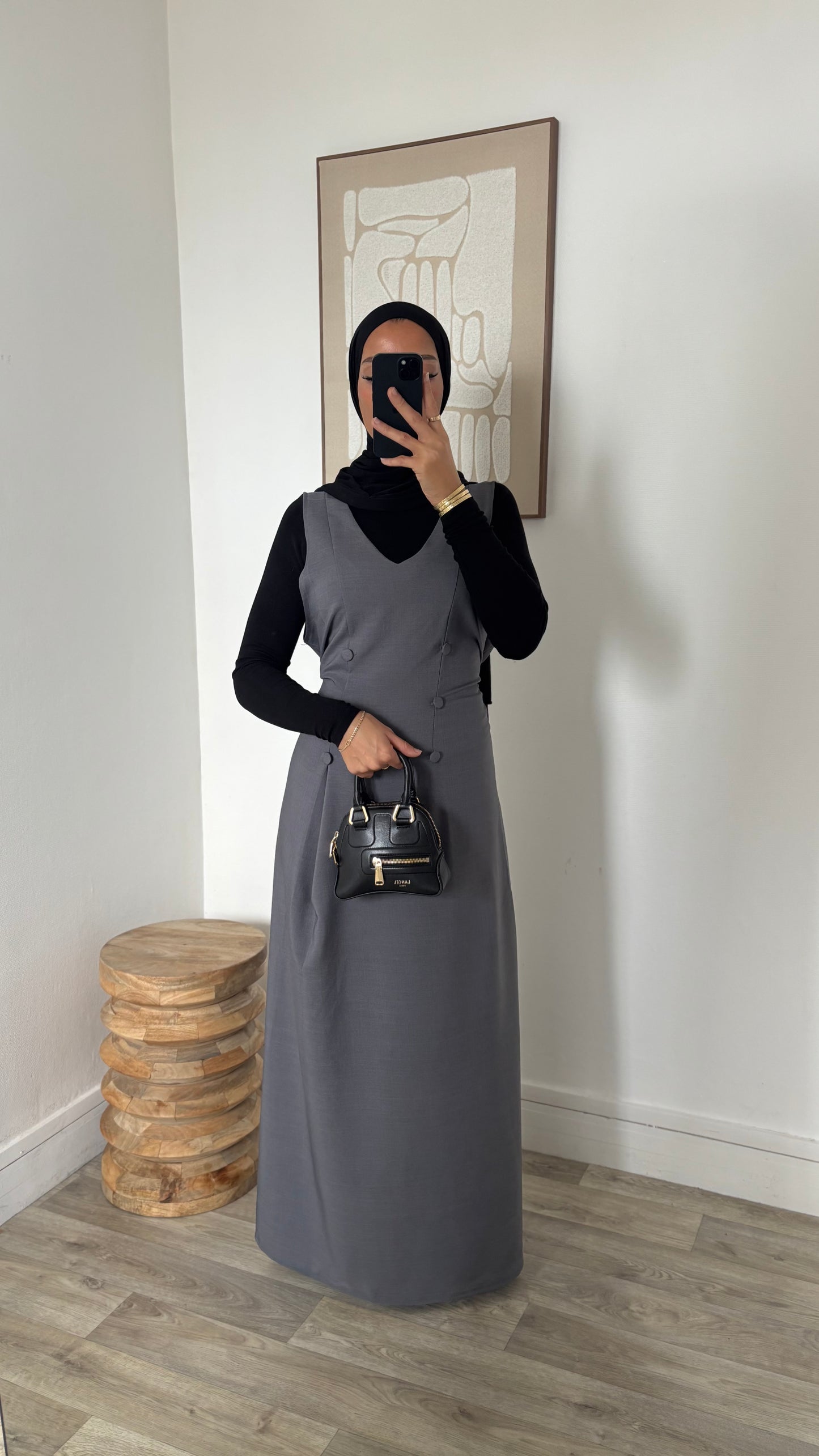 Robe sans manches ajustable