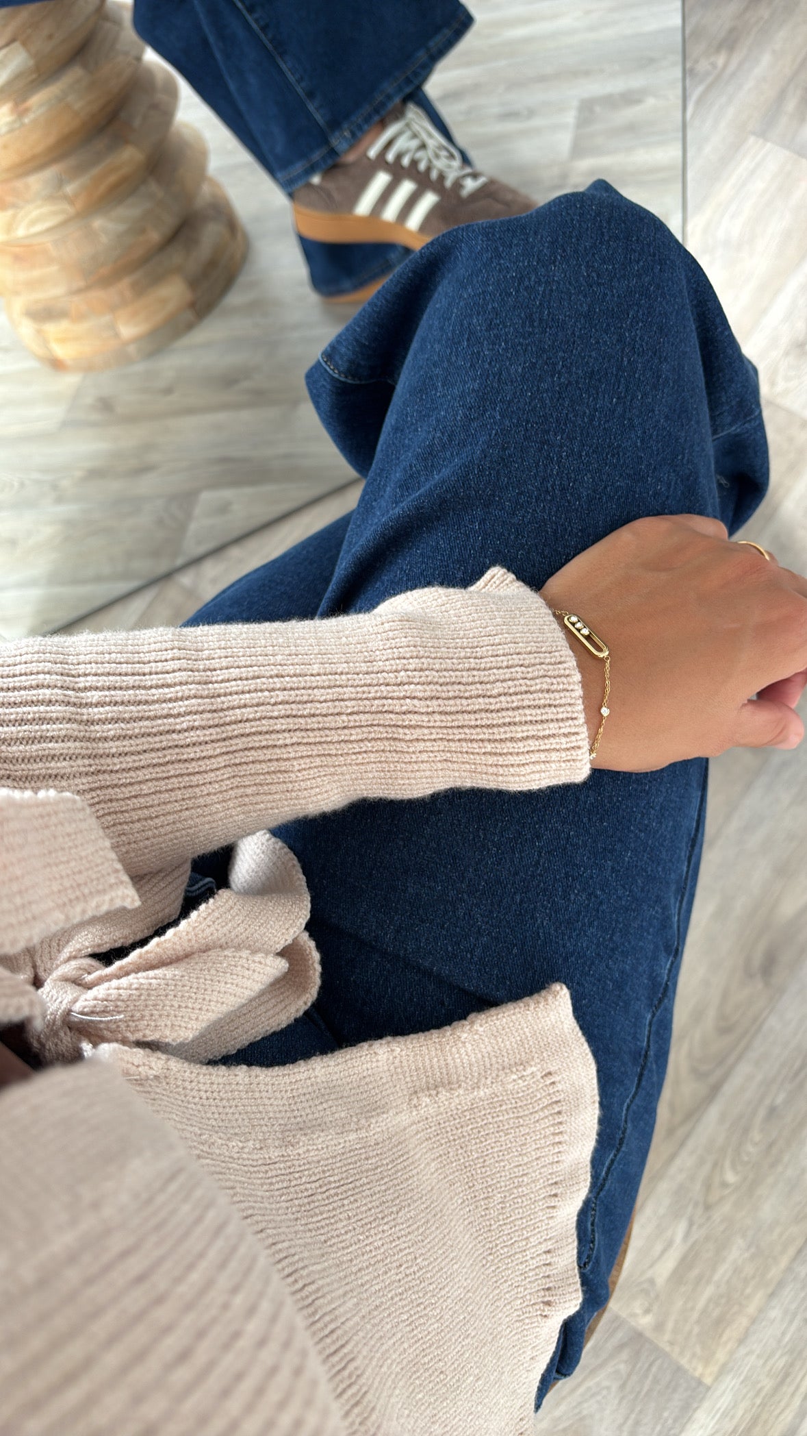 Jeans Wide leg taille haute