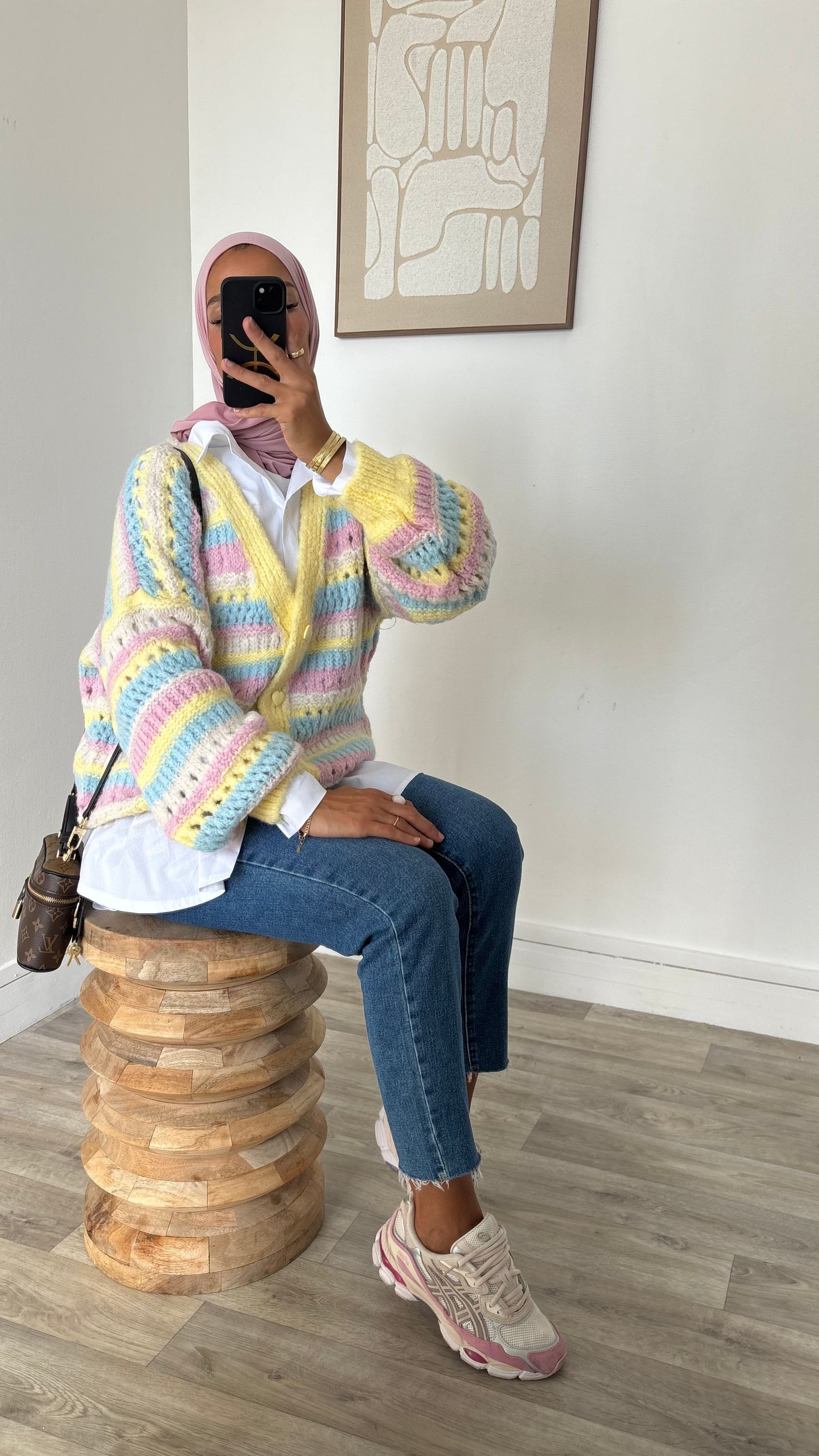 Gilet oversize en laine