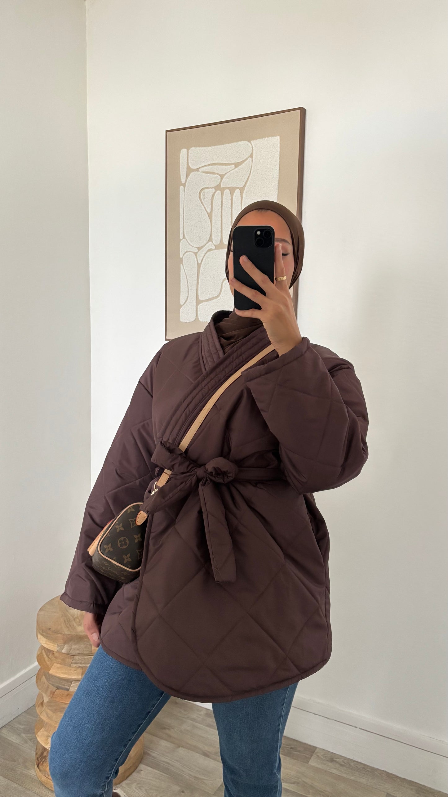 Veste matelassé croisé