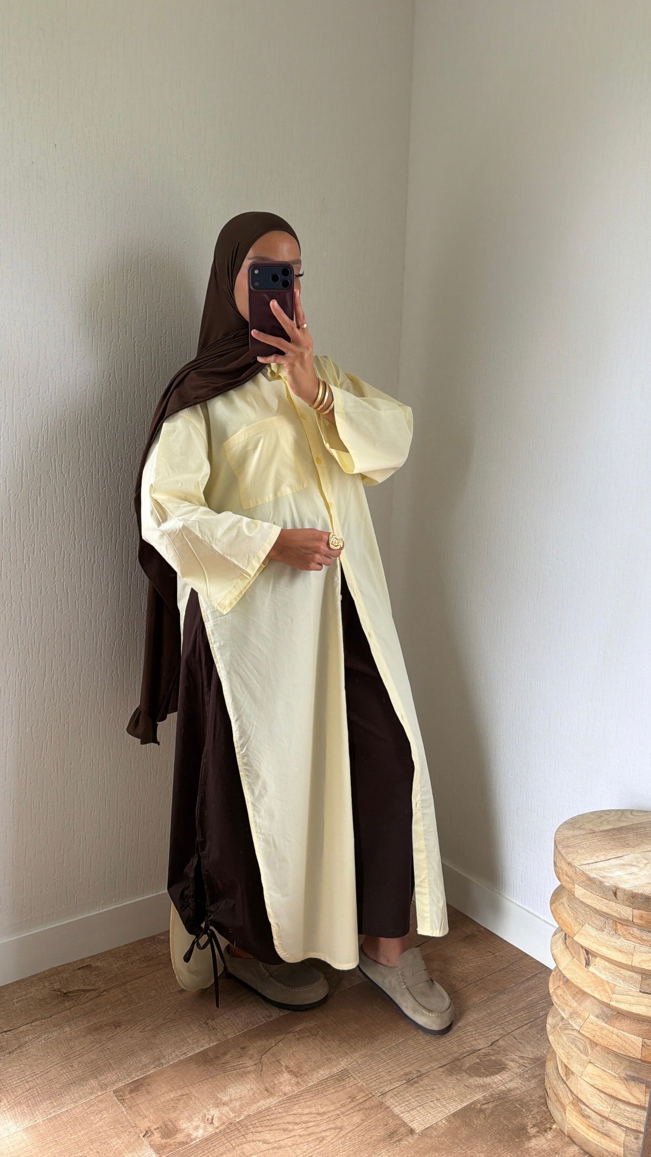 Chemise longue fentes