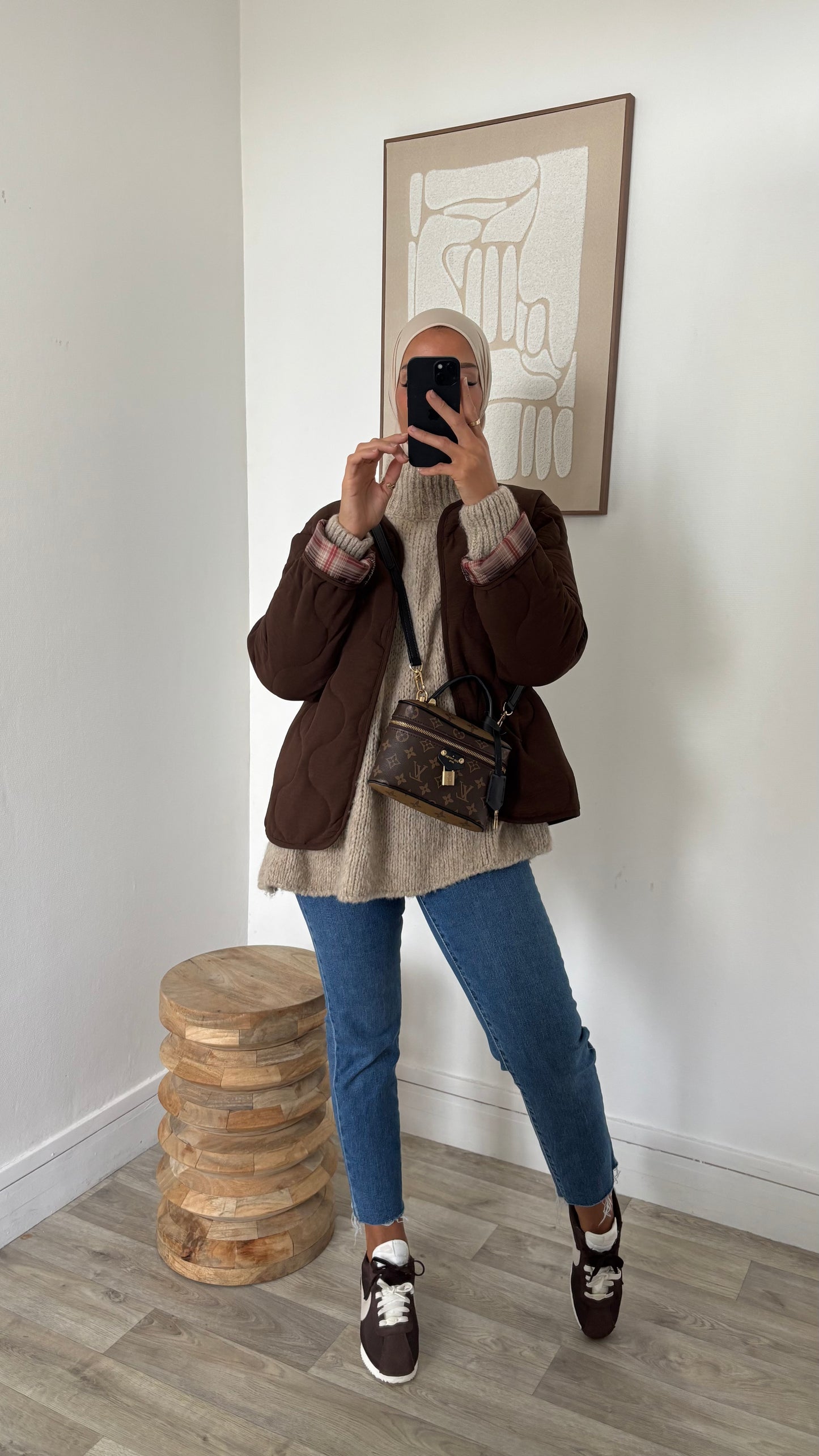 Veste matelassé retroussable