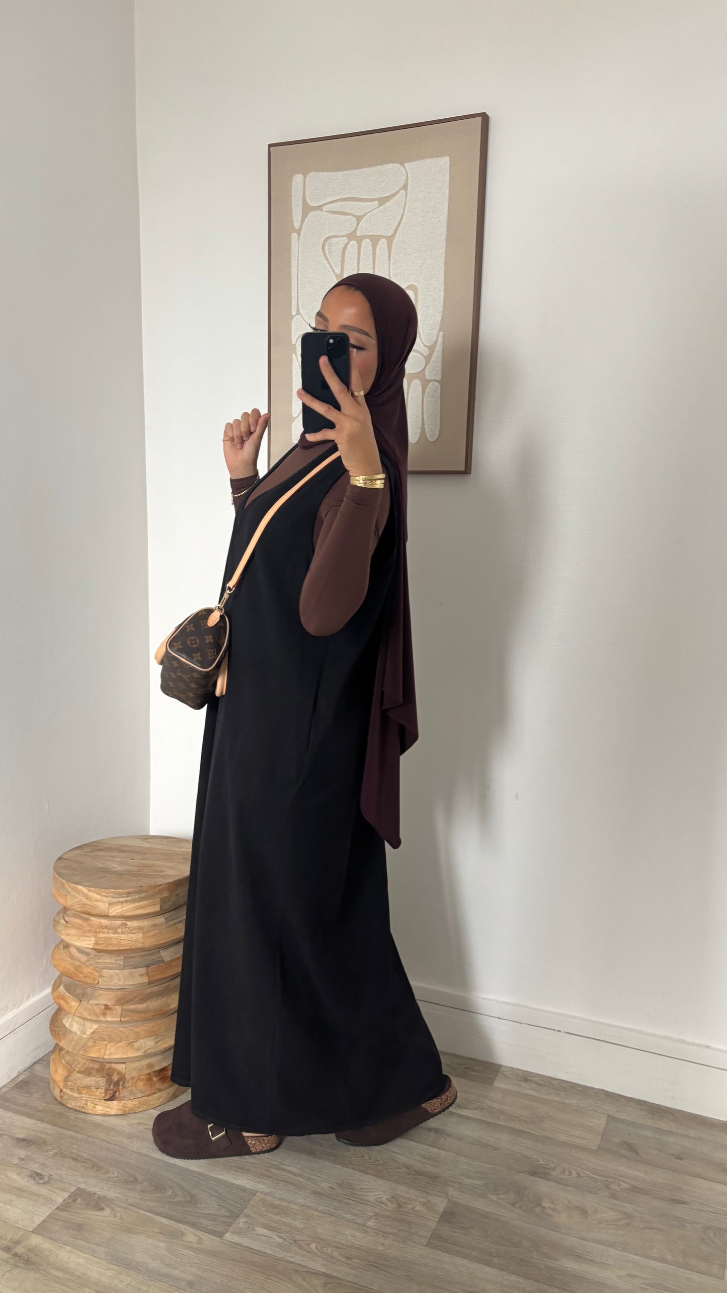 Robe sans manches effet jeans