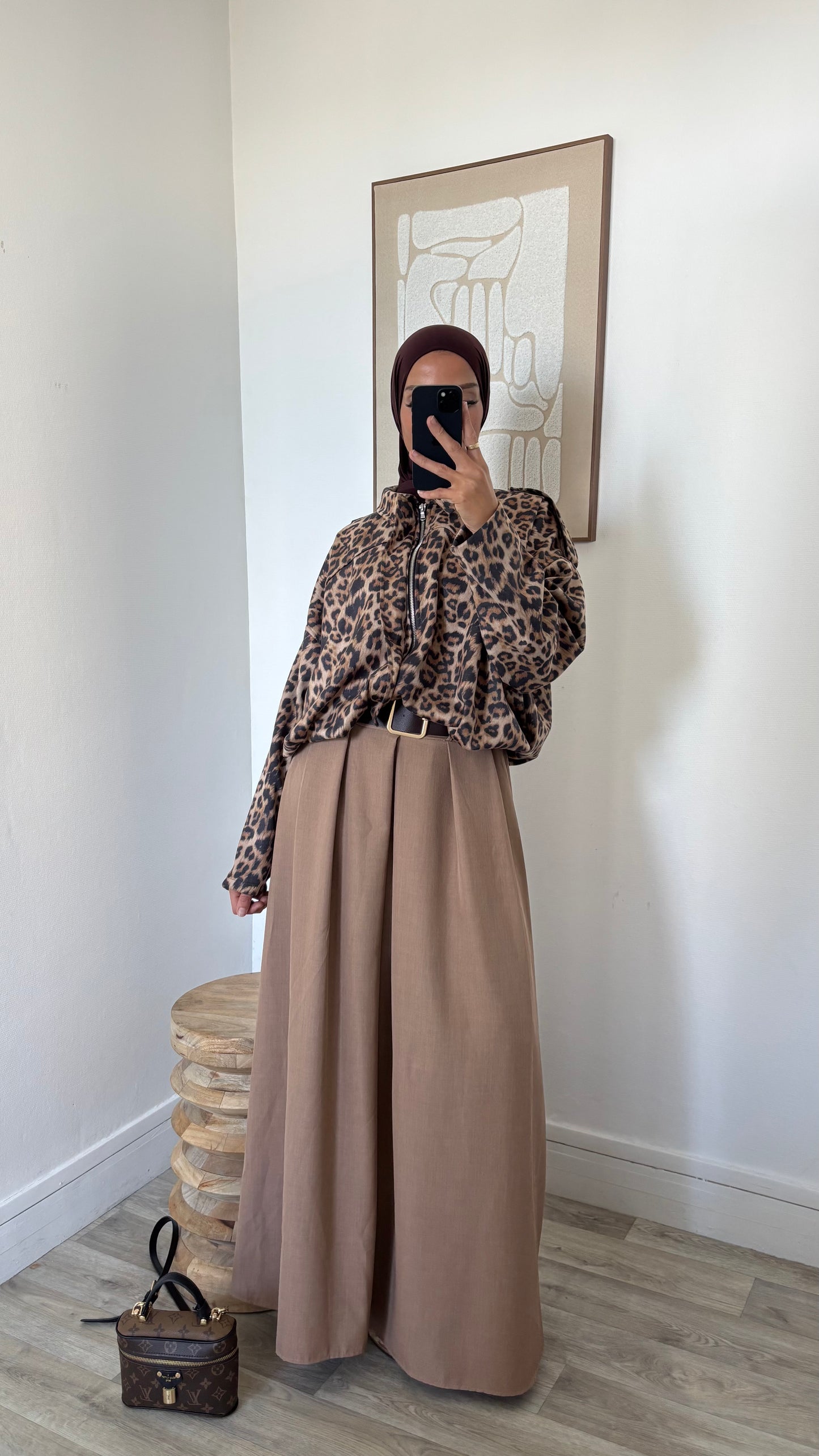 bombers imprimé léopard