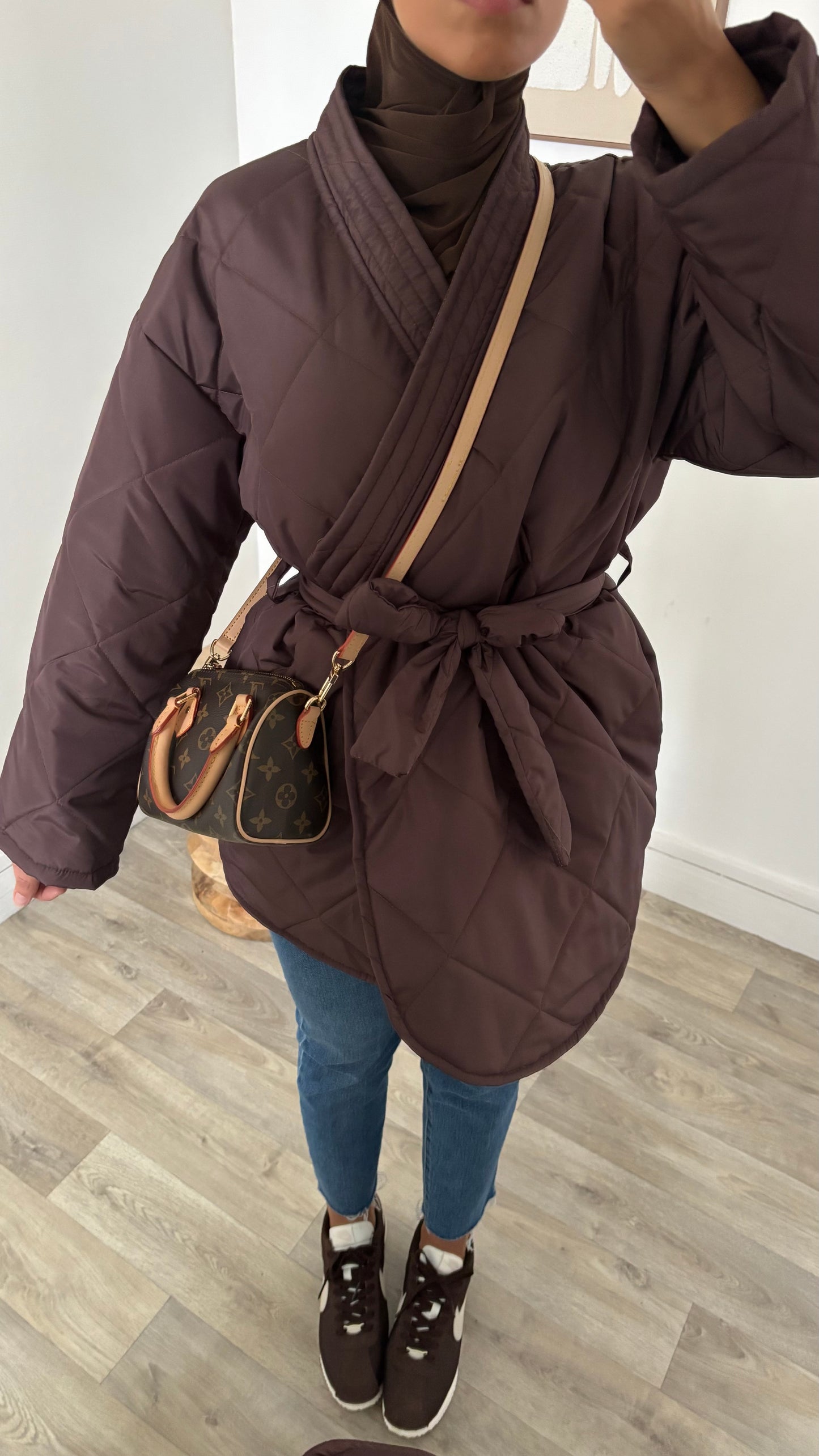 Veste matelassé croisé