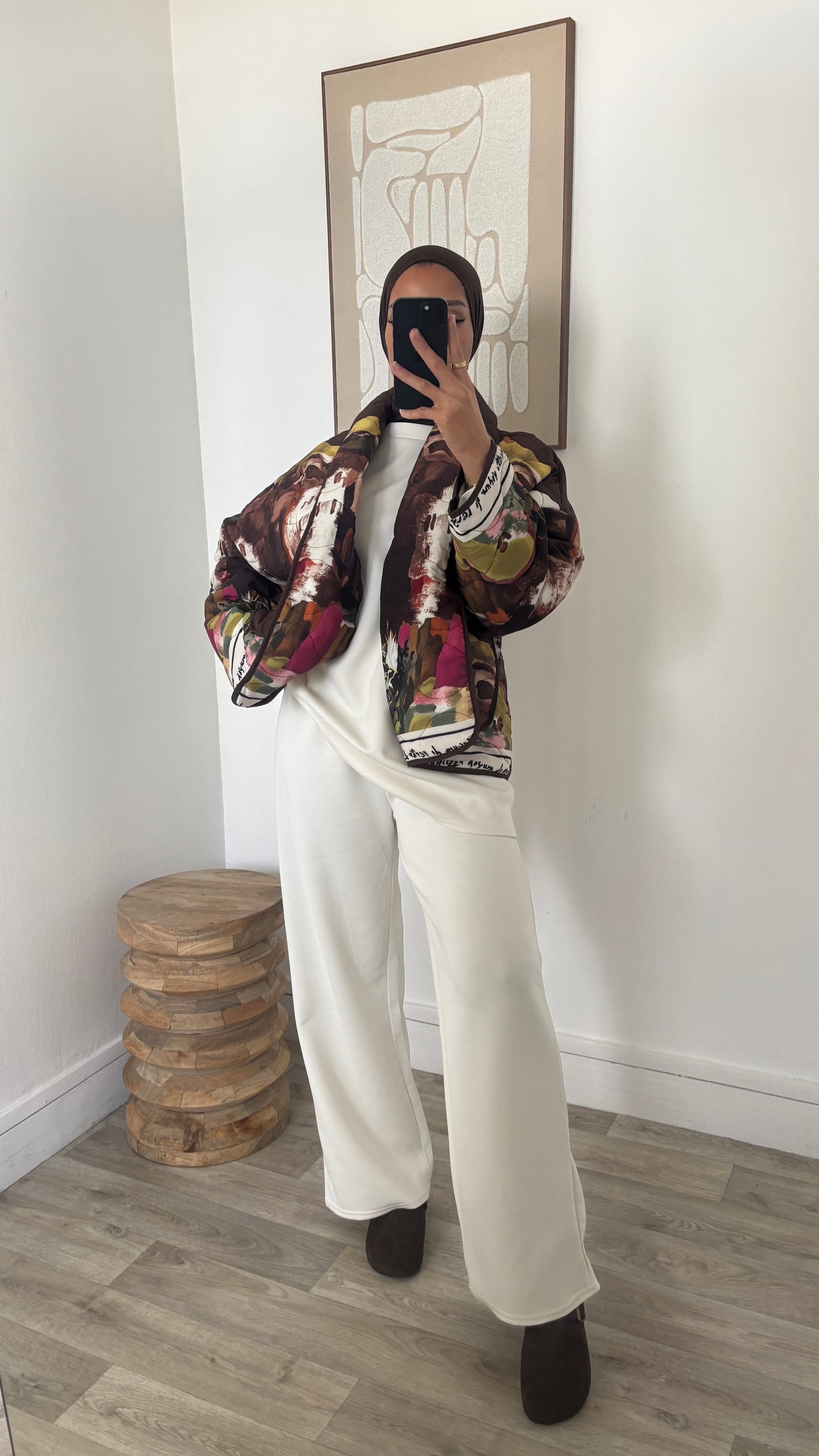 Veste matelassé à motifs