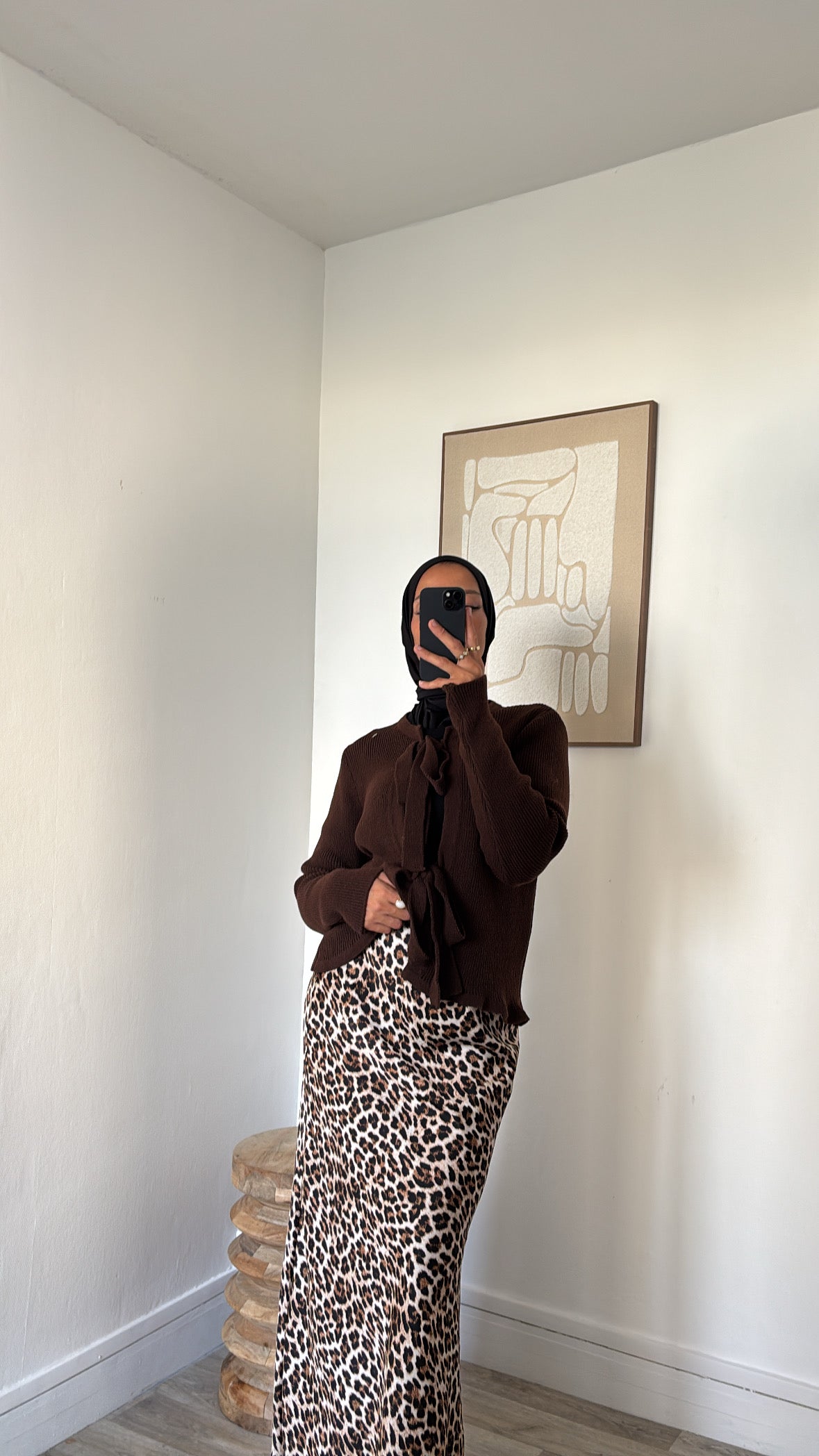 Cardigan en maille à noeuds