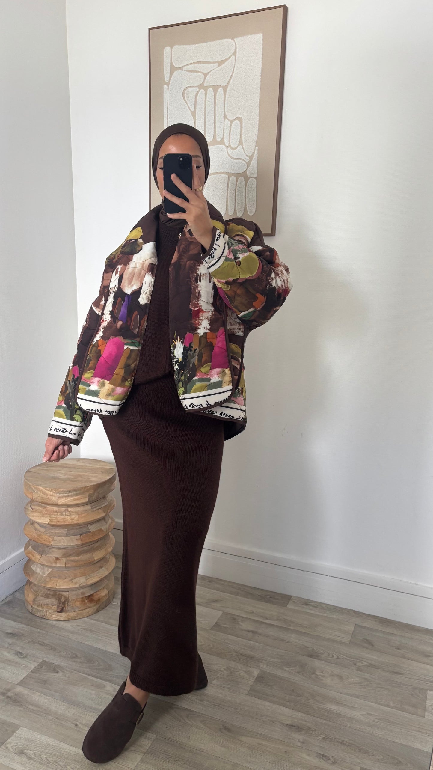 Veste matelassé à motifs