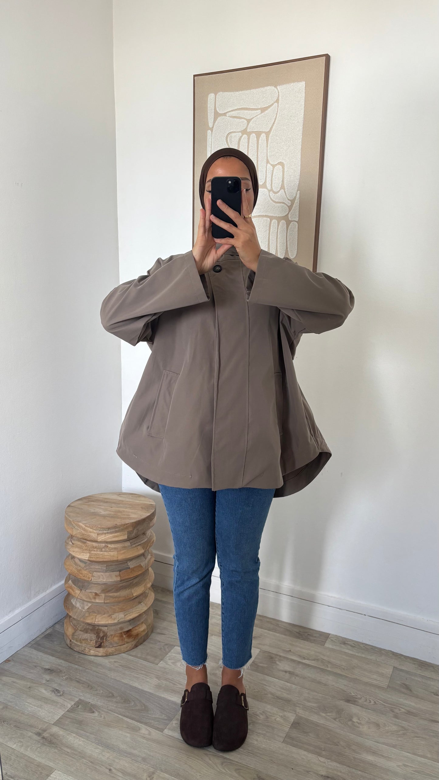 Trench dos plus long