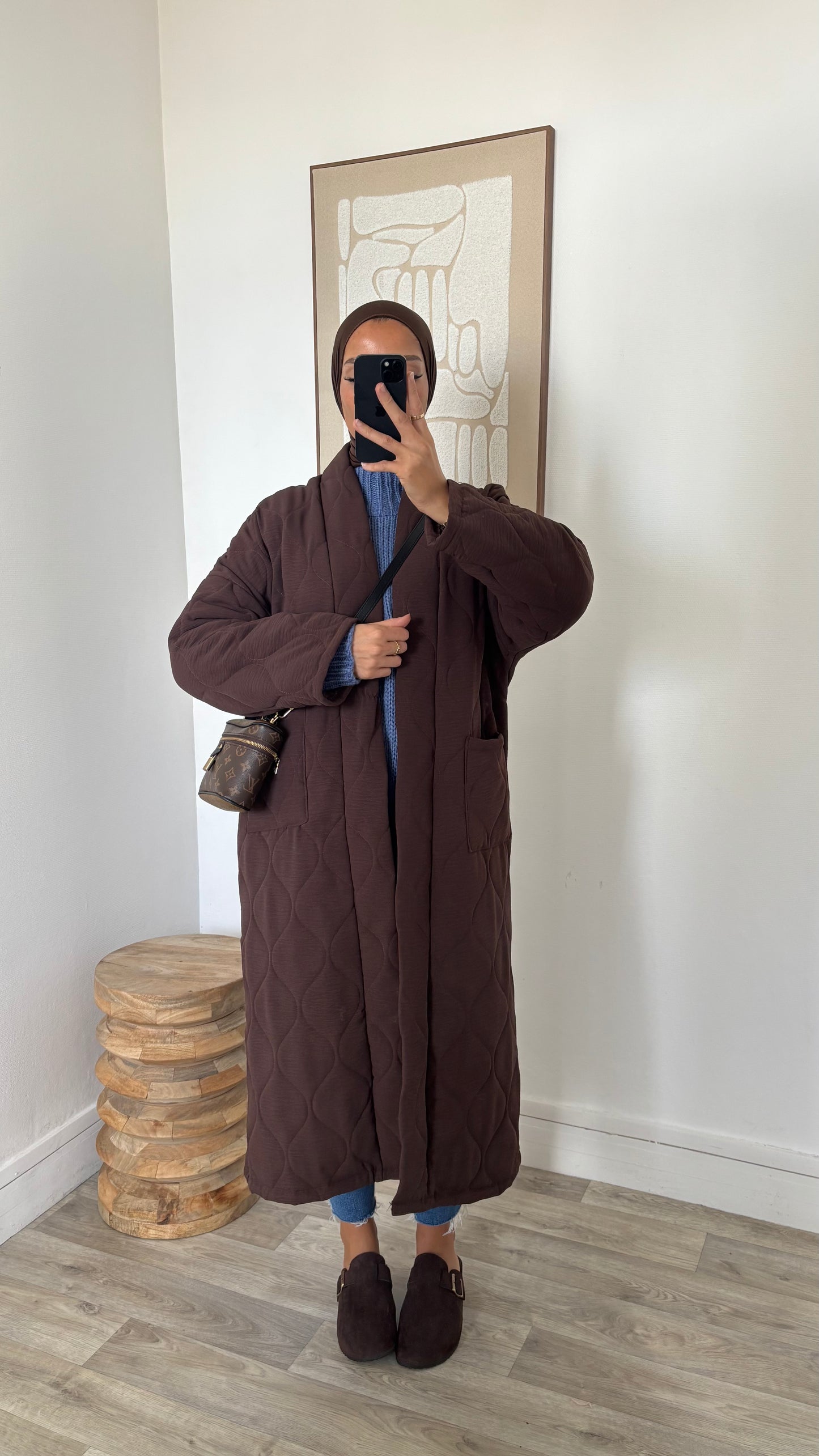 Manteau oversize matelassé