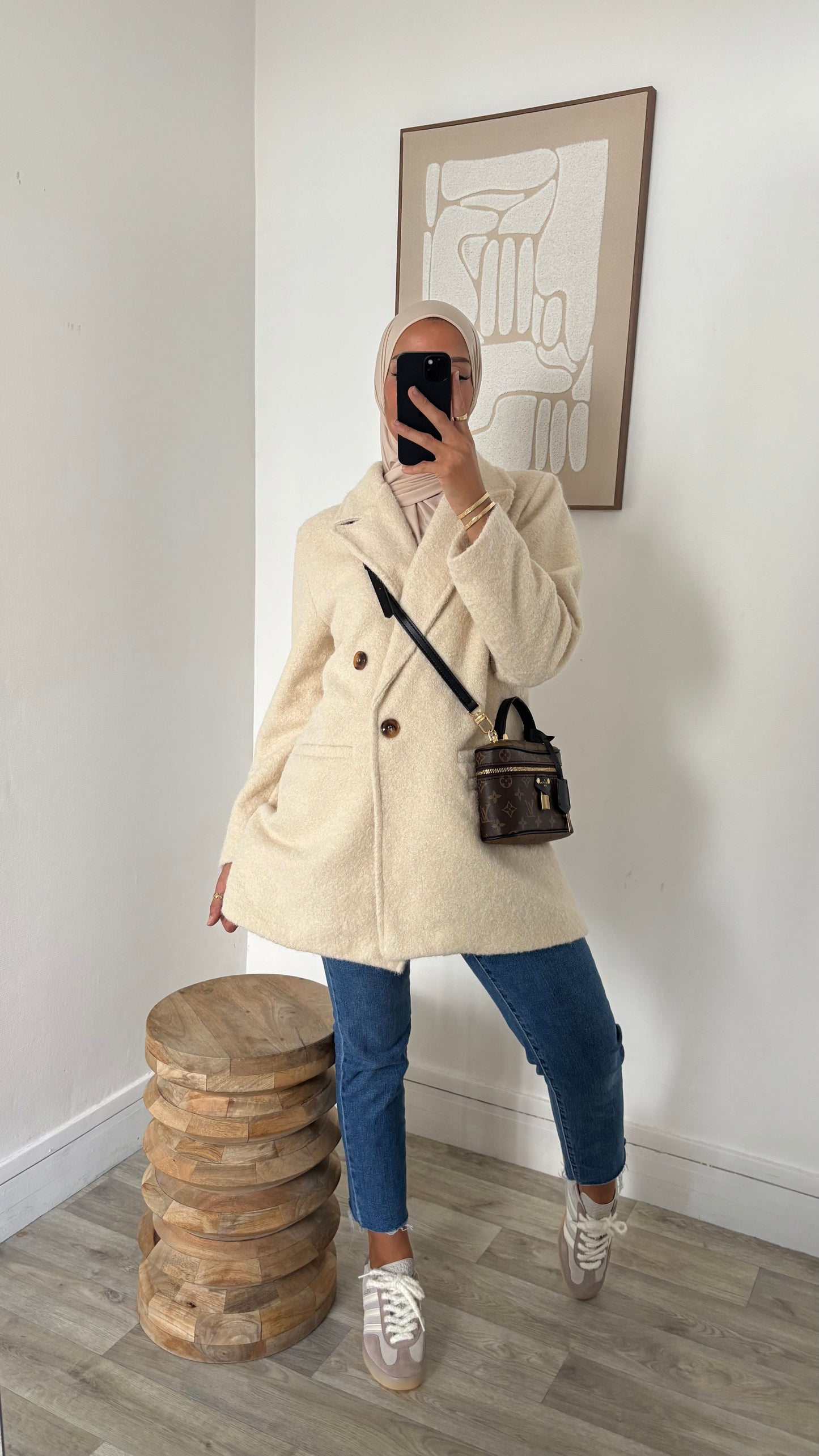 Blazer en laine bouillie