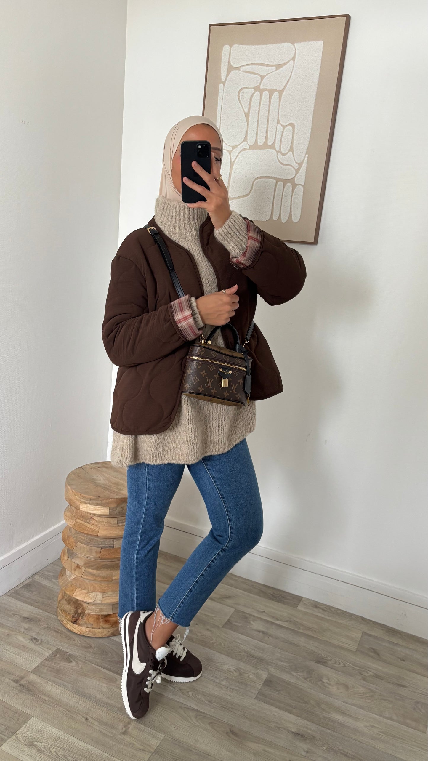 Veste matelassé retroussable