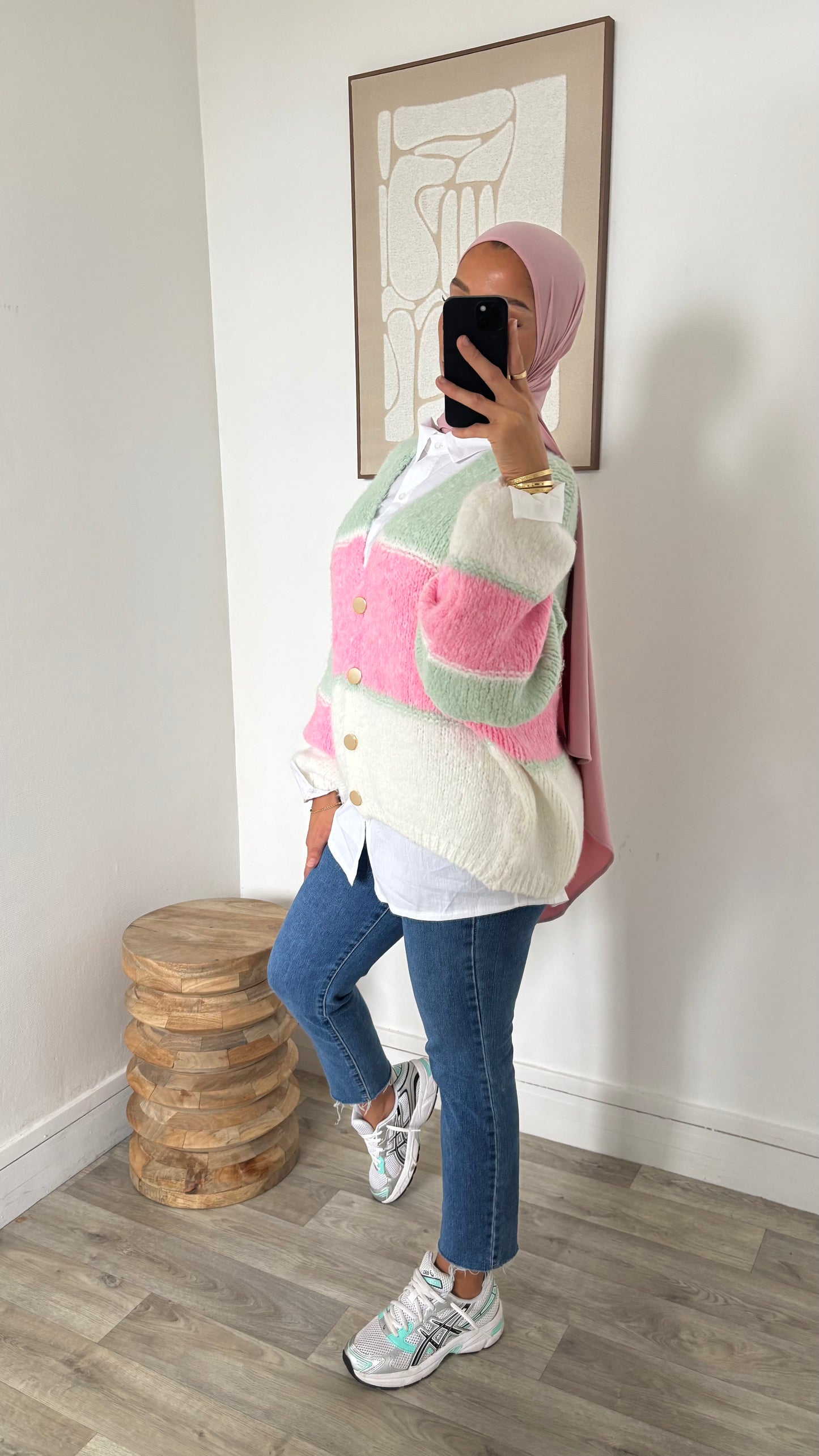 Gilet à boutons dorées