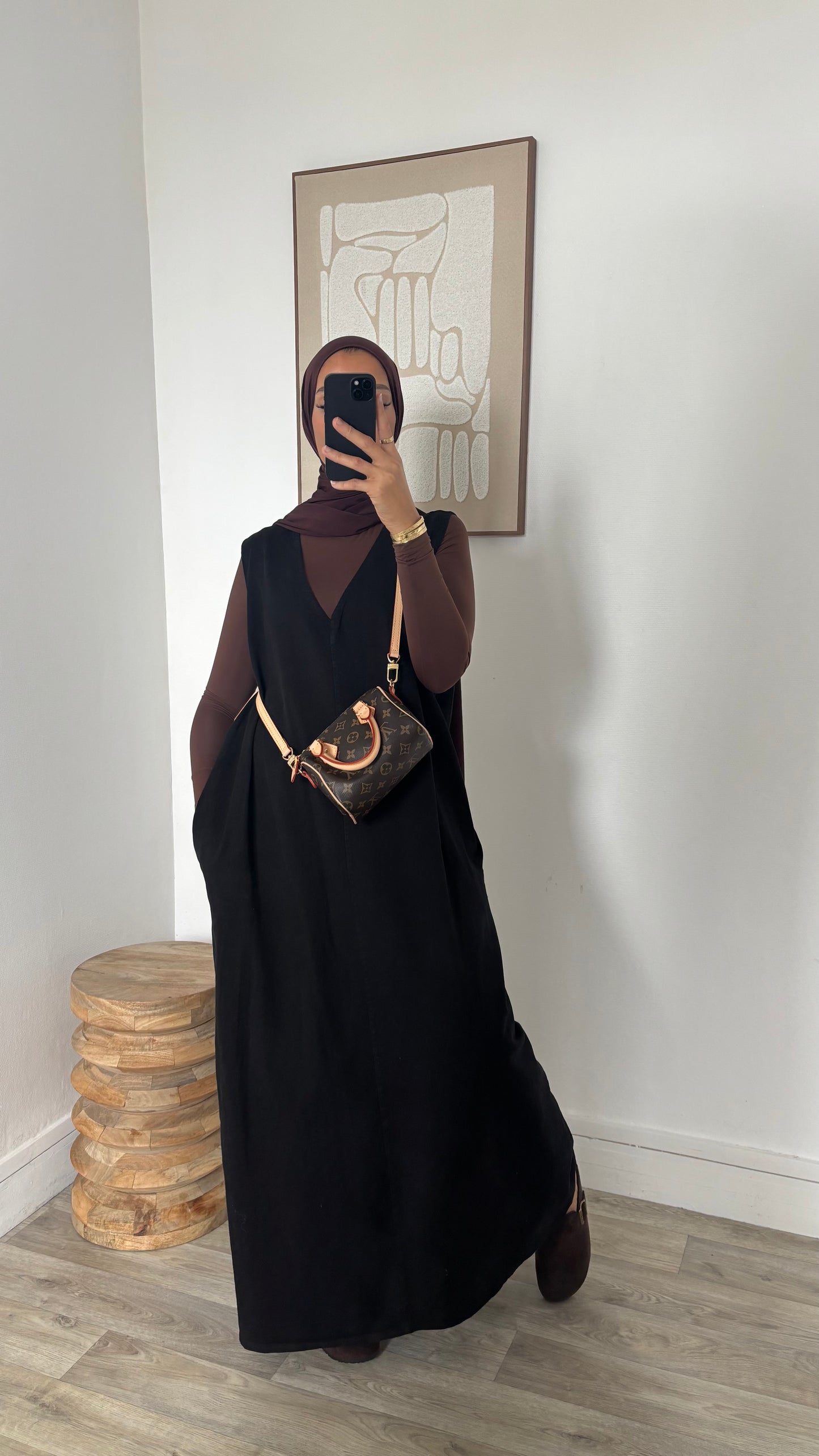 Robe sans manches effet jeans