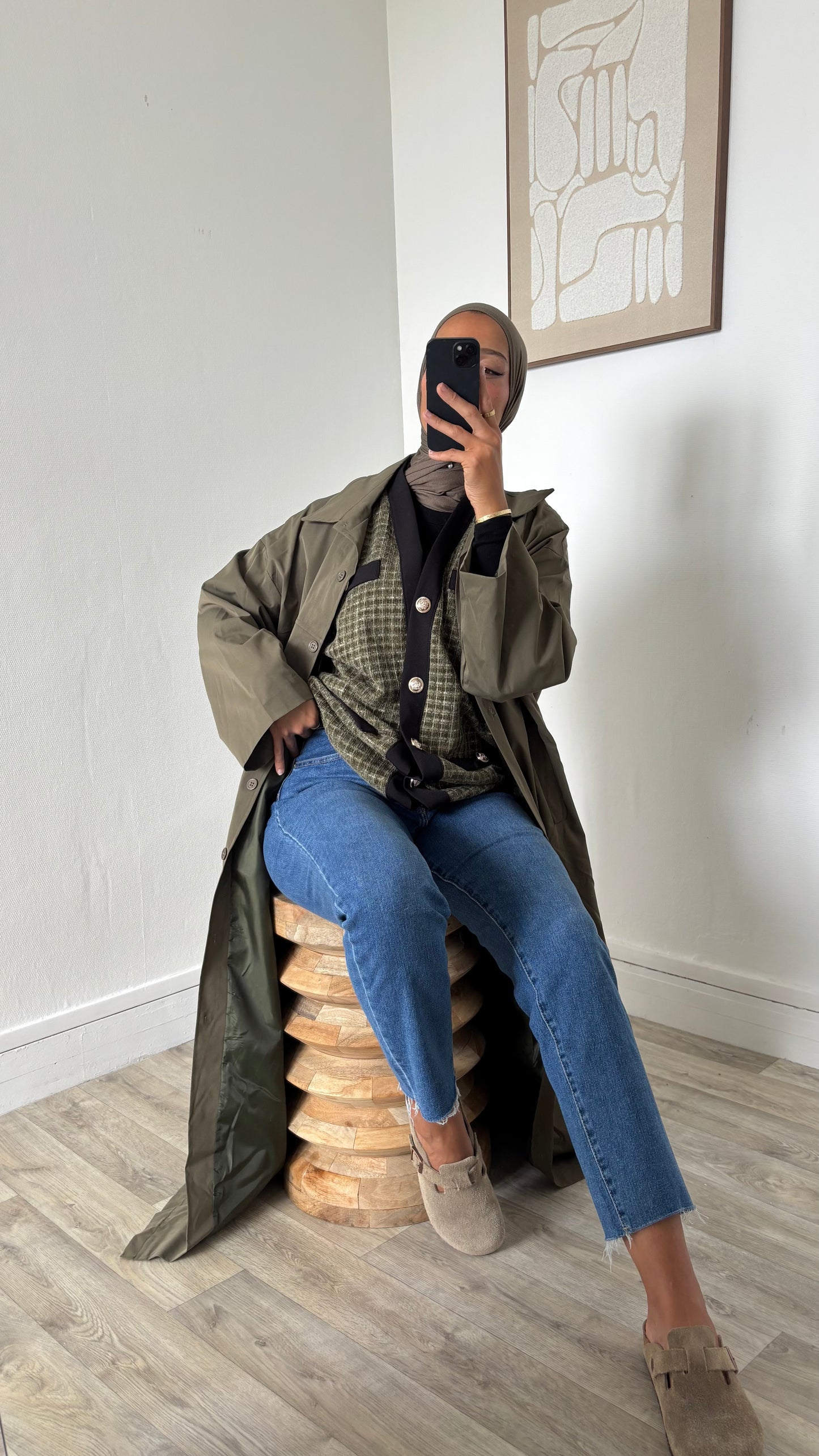 Imperméable coupe droite