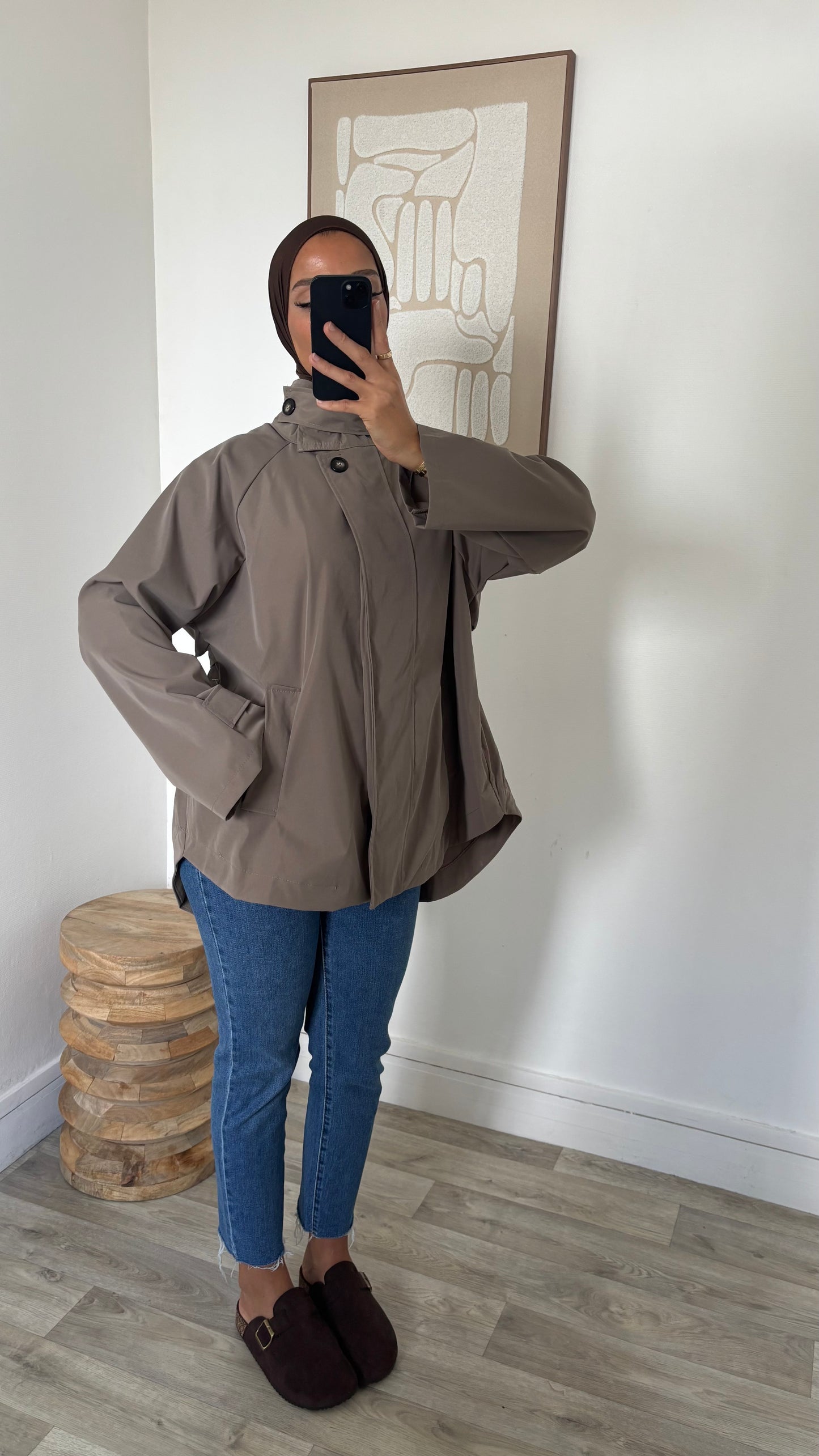 Trench dos plus long