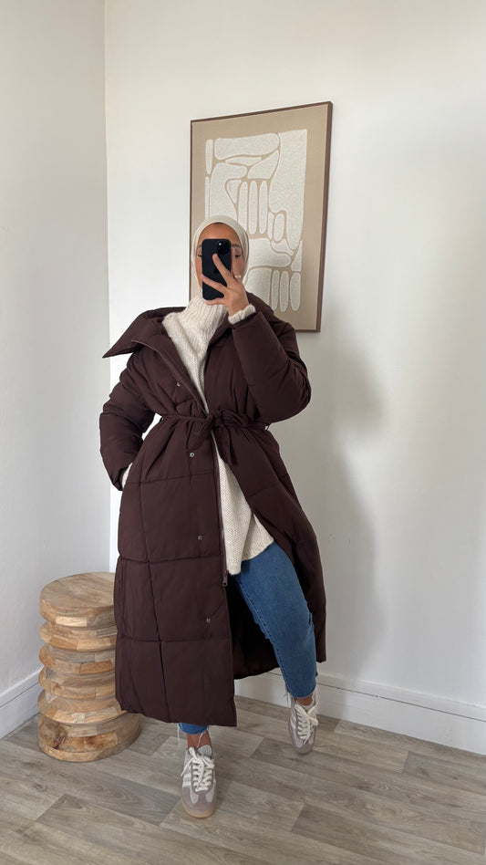 Doudoune col à fermeture et bouton pression