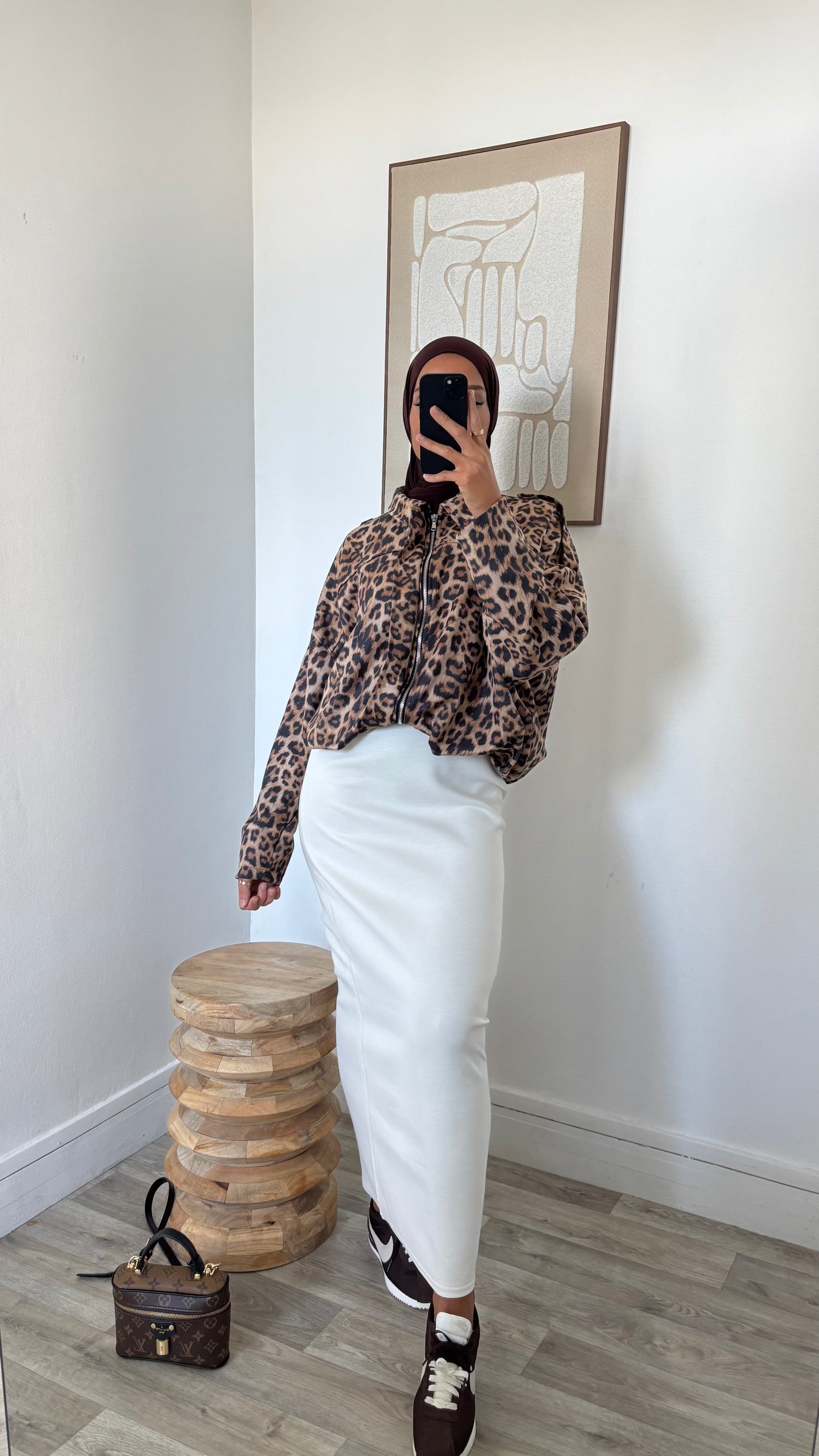 bombers imprimé léopard